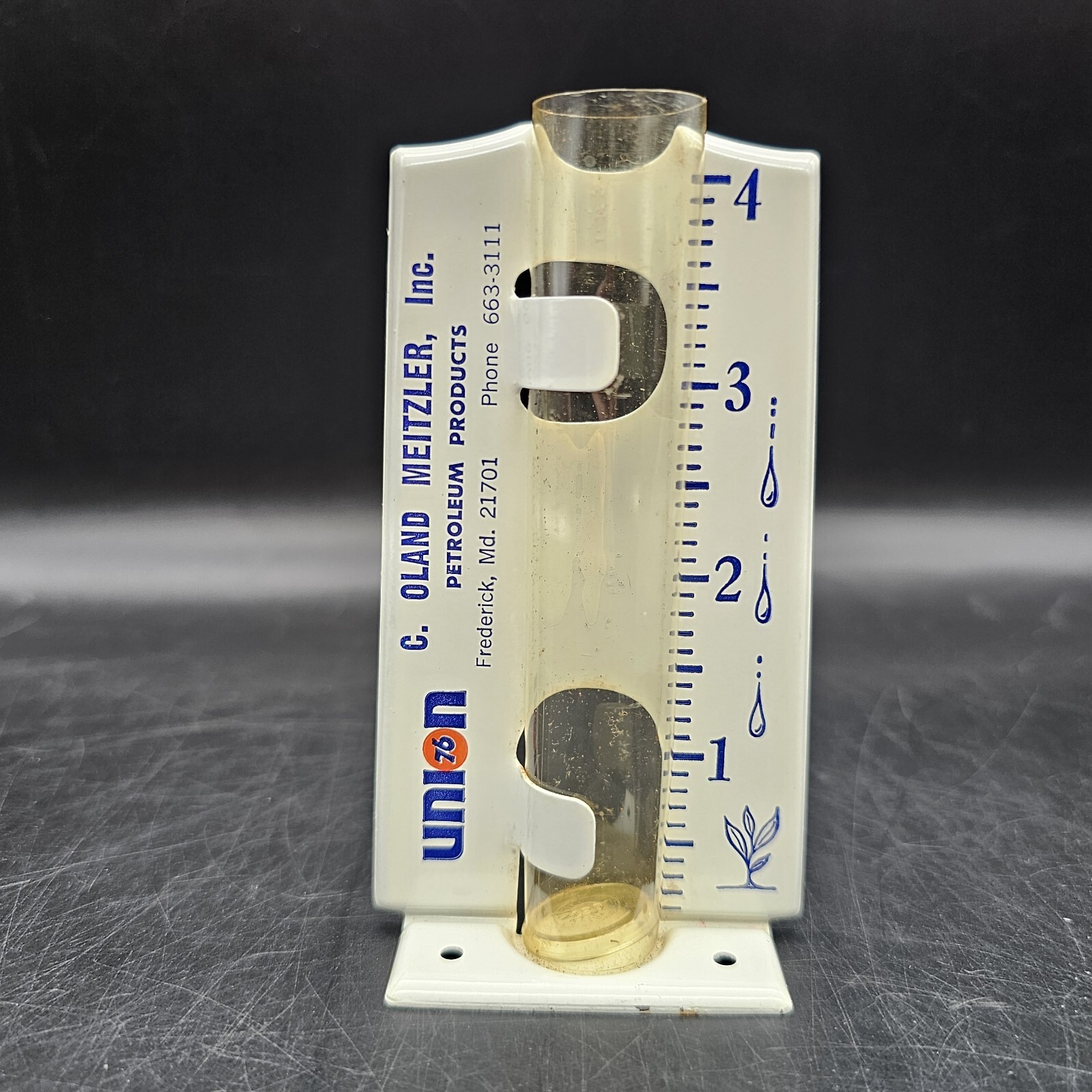 Vintage Advertising Rain Gauge Union 76 Oland Frederick MD