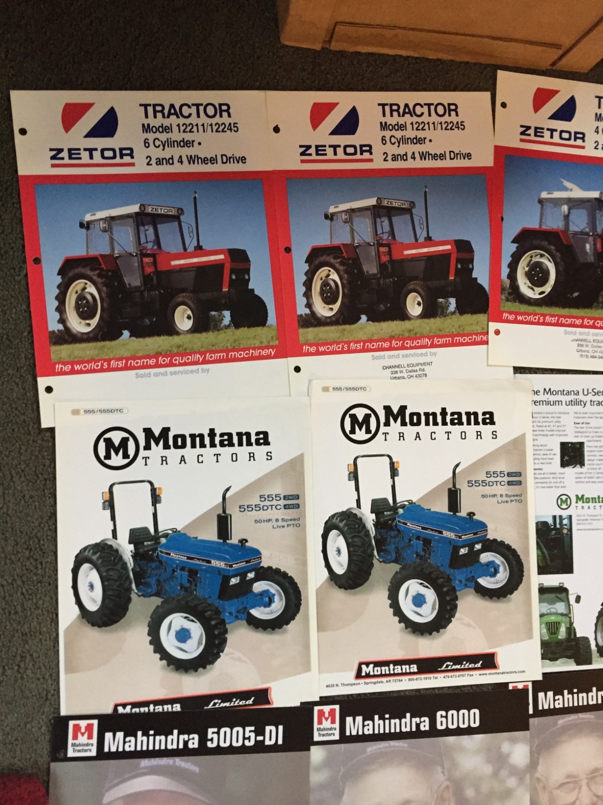 MASSIVE Lot of 113 Mixed &Rare tractor & equipment brochures Literature