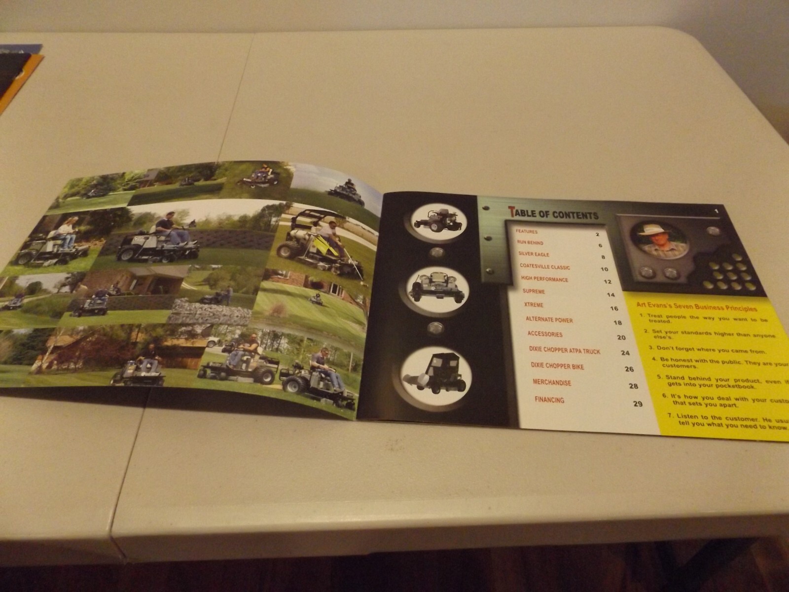 DIXIE CHOPPER 2006 CATALOG-THE WORLDS FASTEST LAWN MOWER, LIT # 8/2005