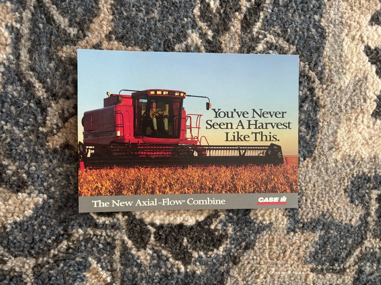 Case International New Axial Flow Combine Post Card Brochure AMIL26