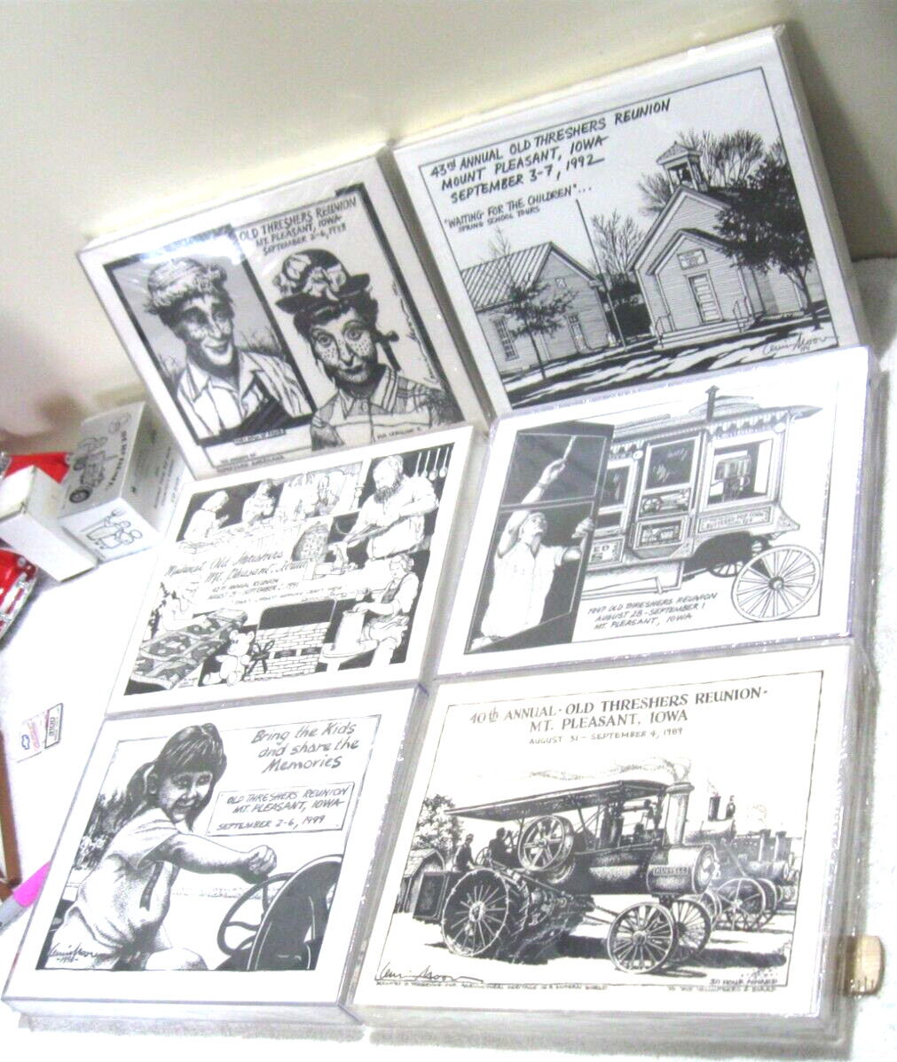 10 VINTAGE 1989 – 1999 MOUNT PLEASANT THRESHERS REUNION SHOW PRINTS BY L MOORE