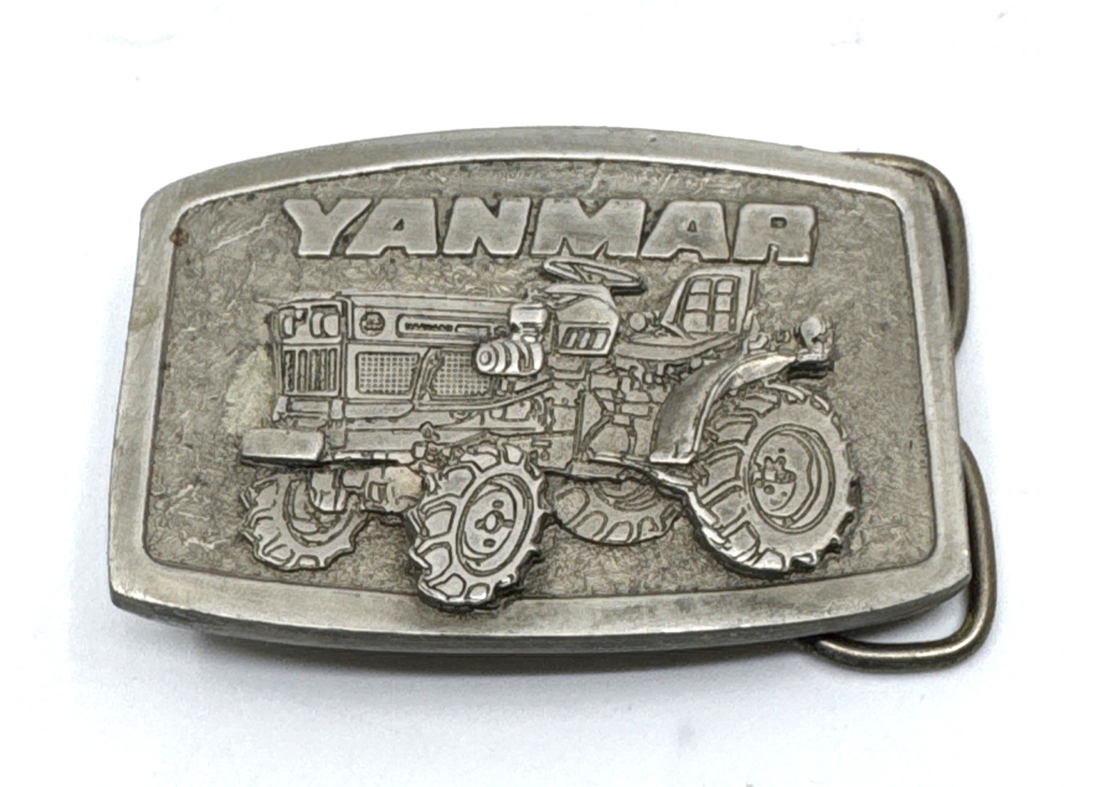 Yanmar Tractor Pewter Belt Buckle Spec Cast Vintage Marked