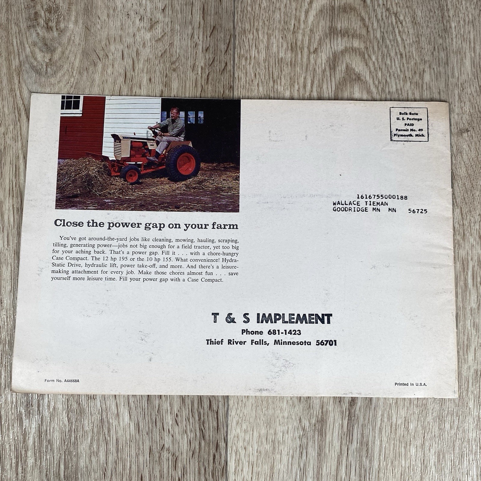 Case Combine Sales Brochure Dealership Mailer