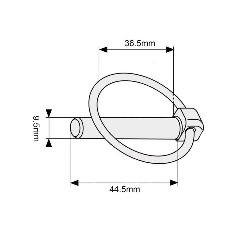 S.3546 Round Linch Pin, Pin Ø9.5mm x 44.5mm ( )