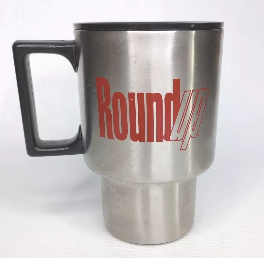 Round Up Weedkiller Stainless Steel Insulated Travel Coffee Mug