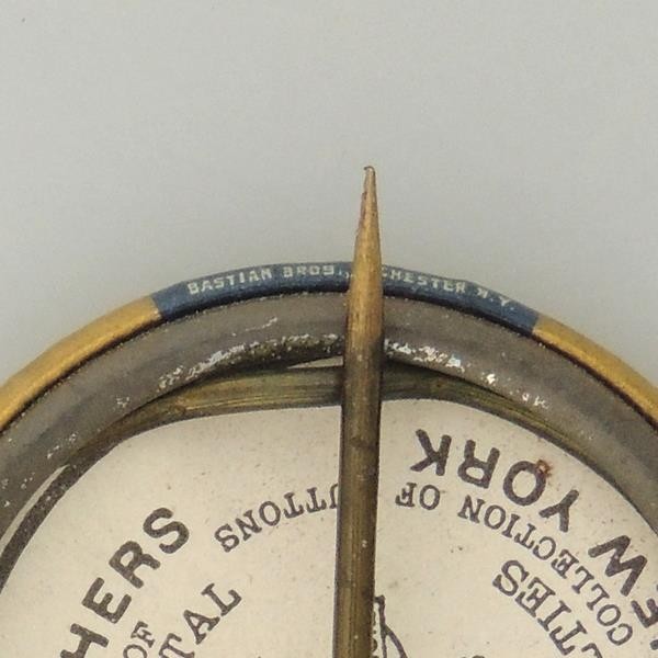 American Thresherman Madison Wisc Farm Agriculture Advertising Bastian Badge Pin