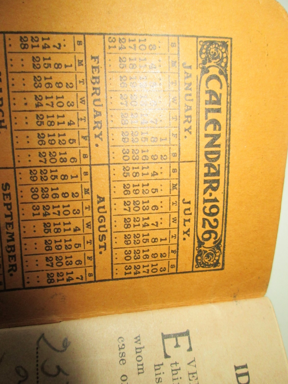 1926 Plymouth Binder Twine Memo Book Plymouth Cordage Co, N Plymouth, Mass