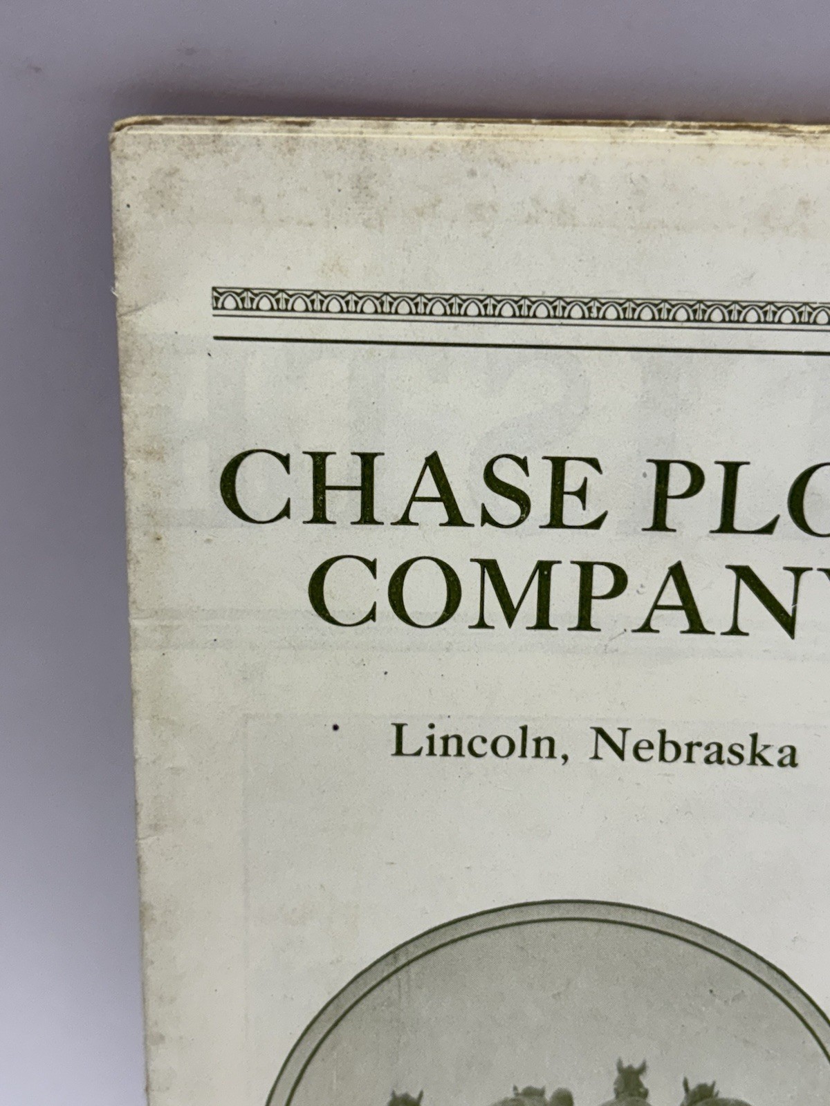 RARE 1920&rsquo;s Chase Plow Co. Lincoln Nebraska NE Repair Brochures