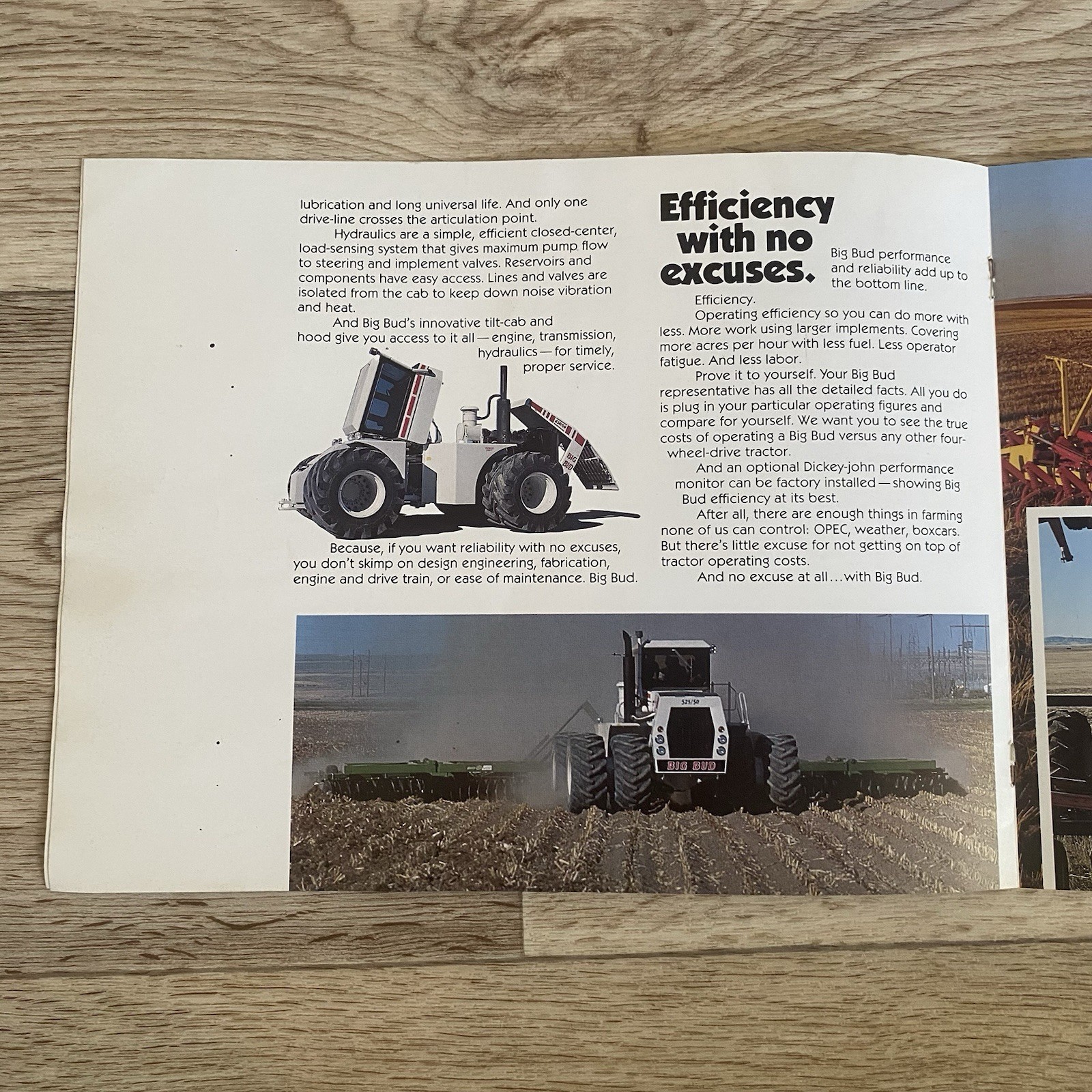 Big Bud Tractor Sales Brochure Northern Manufacturing Co.