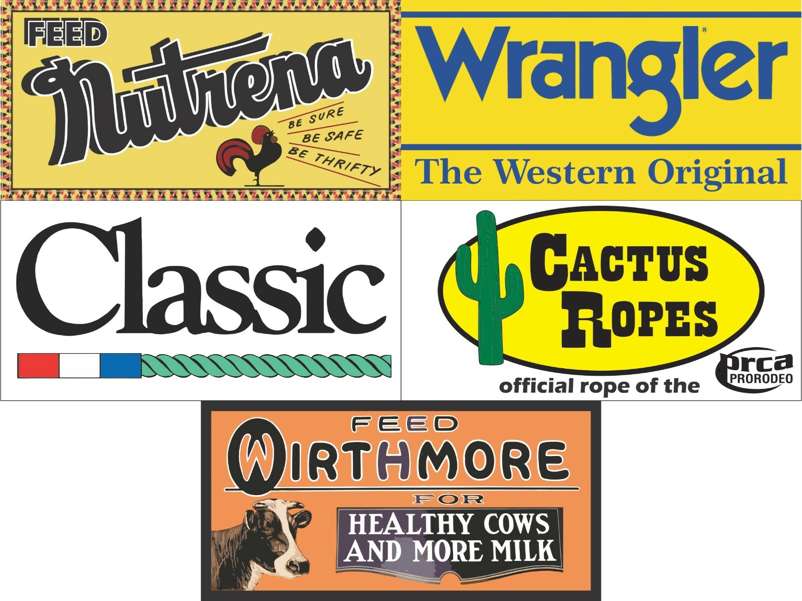 RODEO ARENA GROUP LOT DISCOUNT ON FIVE DESIGNS SIGN REMAKE BANNERS SIZE OPTIONS