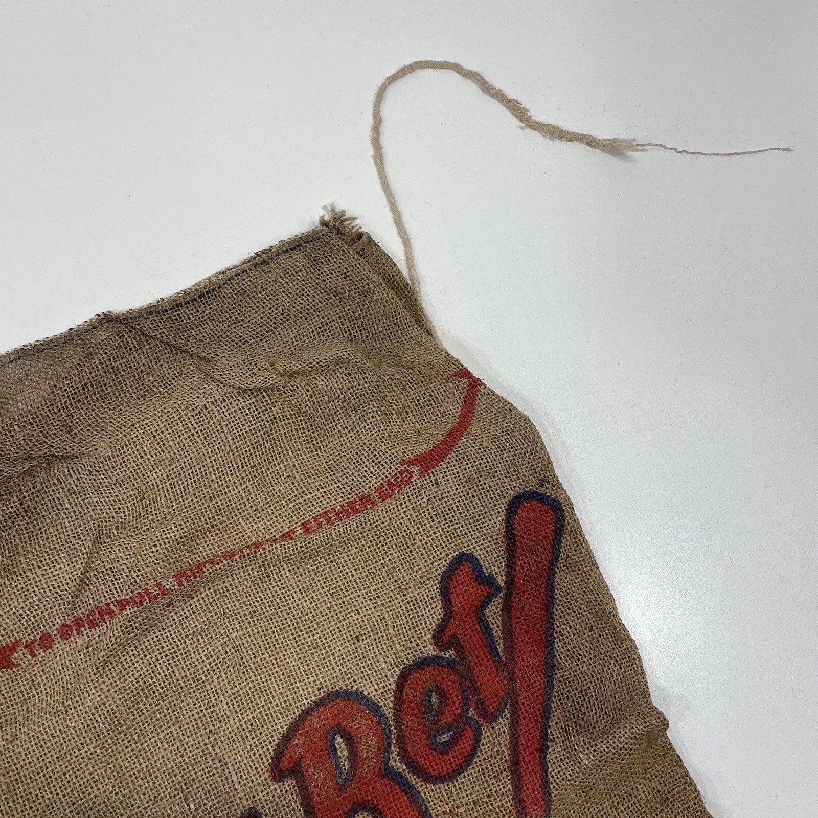 Vintage Burlap Sack Bag Advertising USA Best Bet Potatoes Munkberg Farms