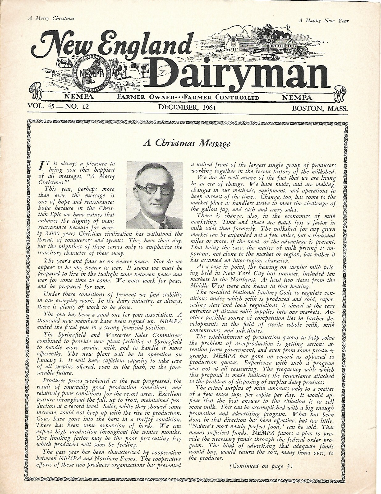 Farm Magazine – New England Dairyman – 3 issues from 1958-62 Newsletter (F7515)