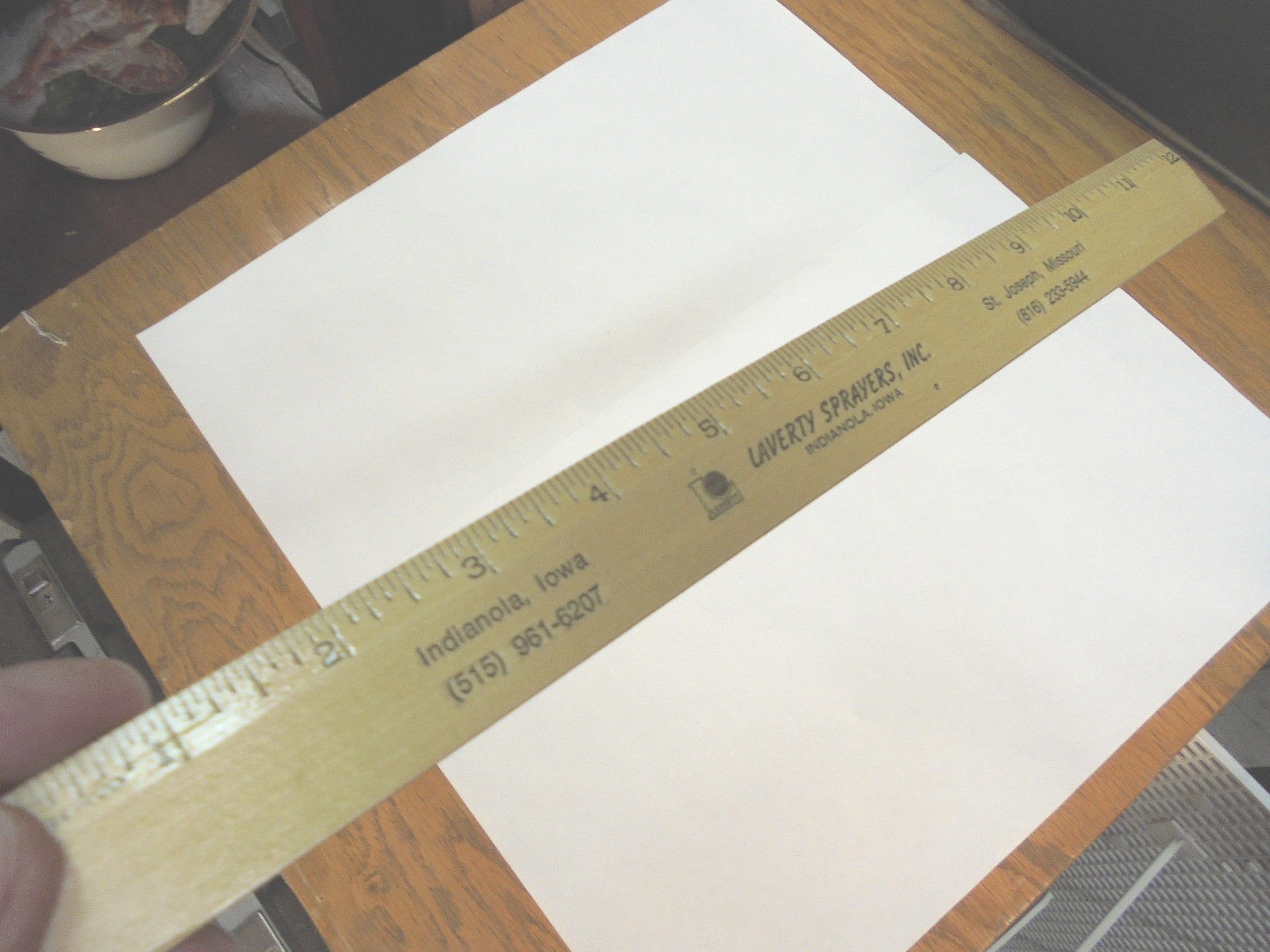 wooden ruler laverty sprayers indianola iowa st joseph missouri farm spraying