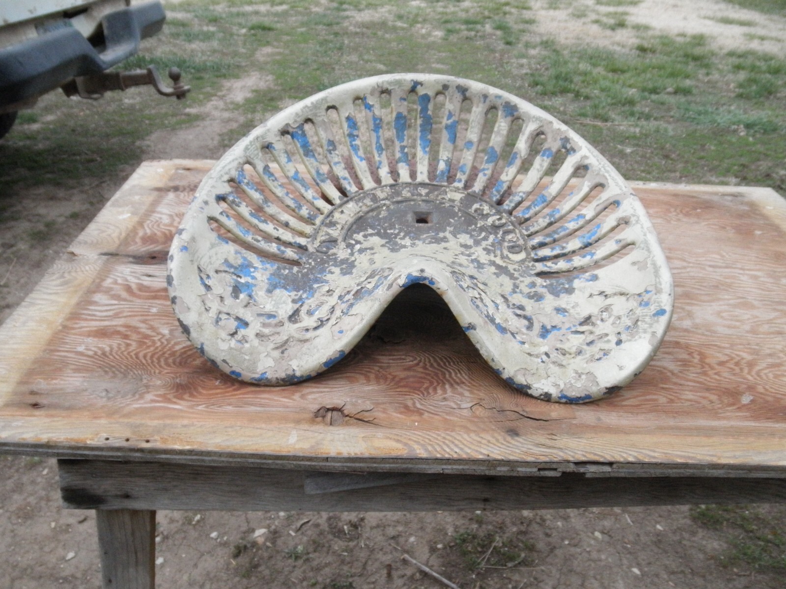 Antique Cast Iron Walter A Wood Tractor Horse Drawn Seat Original # 208