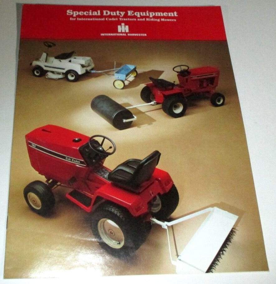 *IH International Special Duty Equipment Cadet Tractors & Riders Sales Brochure