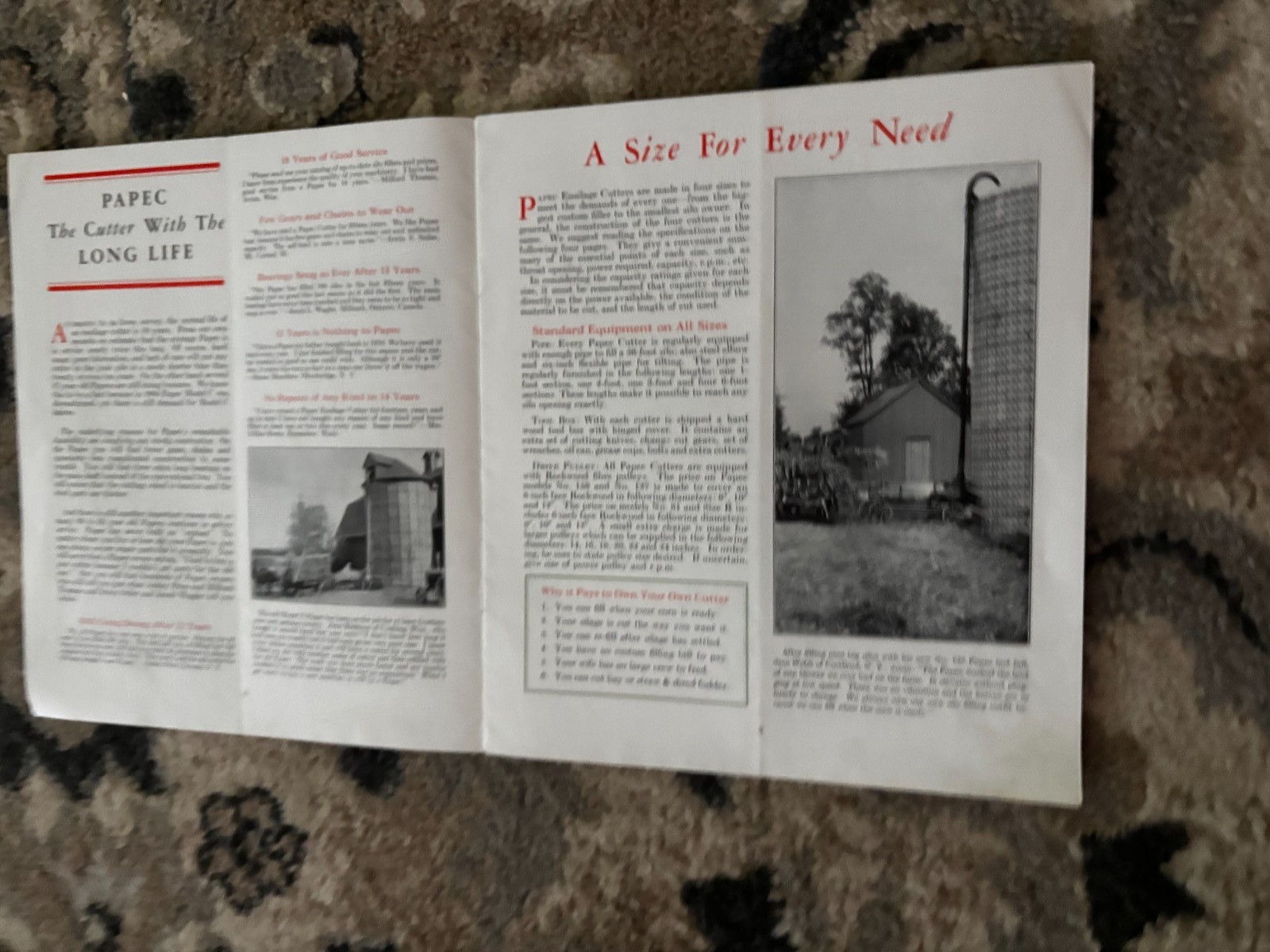 Papec Ensliage Cutters For 1932 Brochure DCPA26