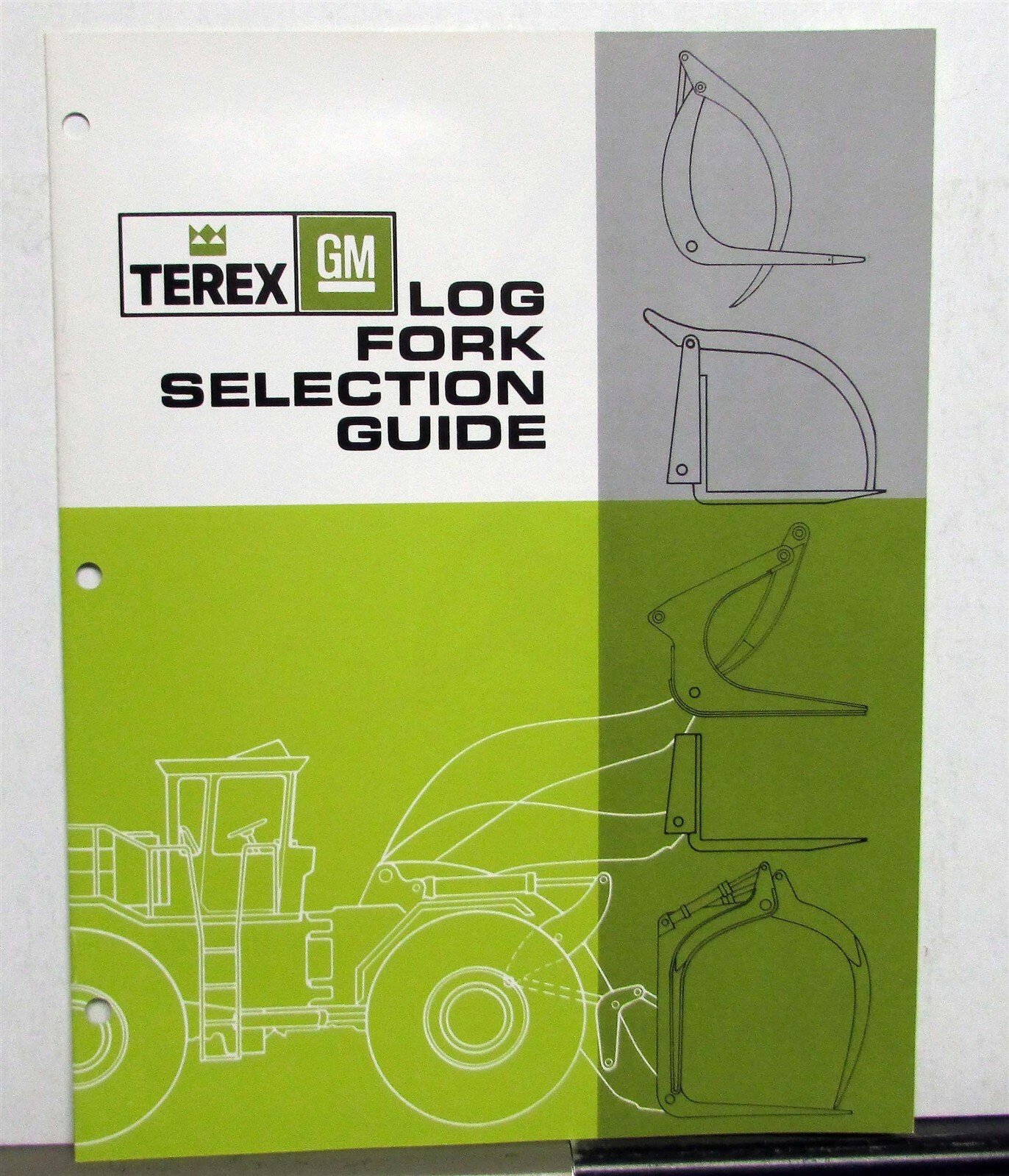 1973 Terex Log Fork Selection Guide Construction Sales Brochure