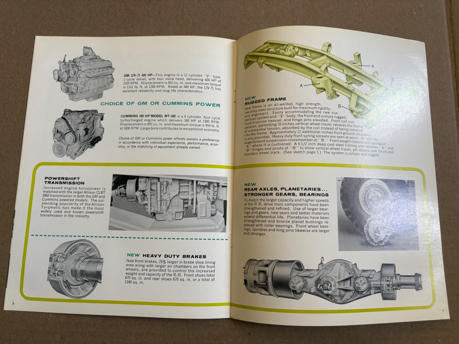 Vintage Euclid R-35 Dump Truck Sales Brochure