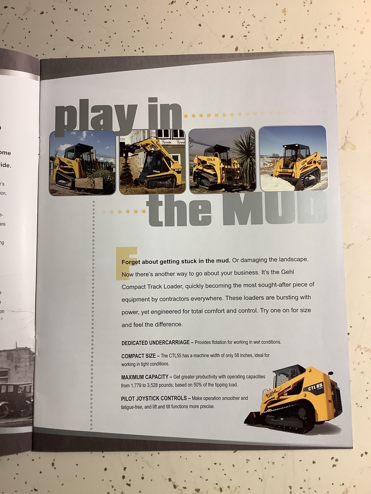GEHL FULL LINE COMPACT TRACK LOADERS 12 PAGES 2009 Sales Brochure