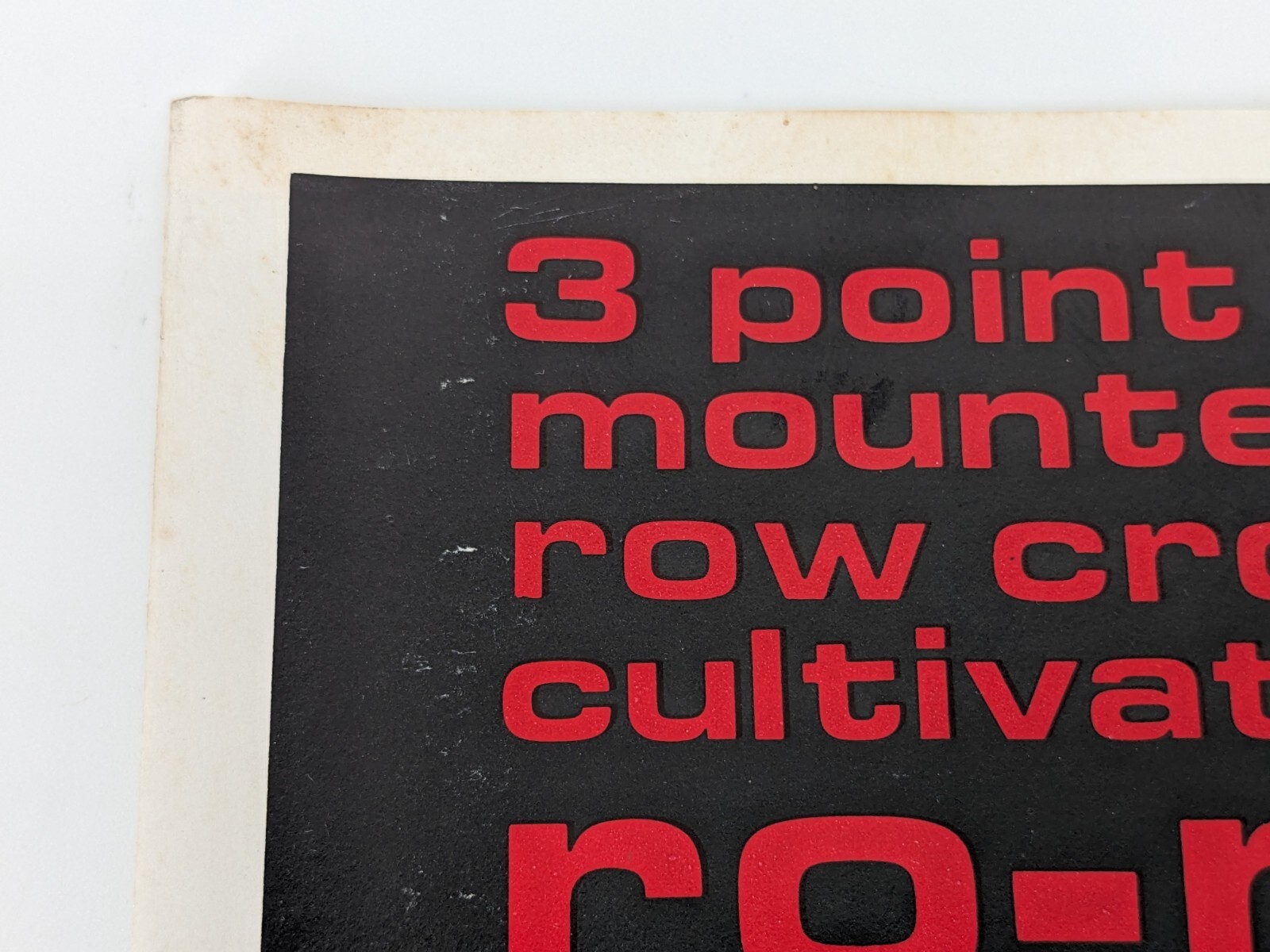 Original Noble 3 Point Mounted Row Crop Cultivator Ro-Runner Brochure