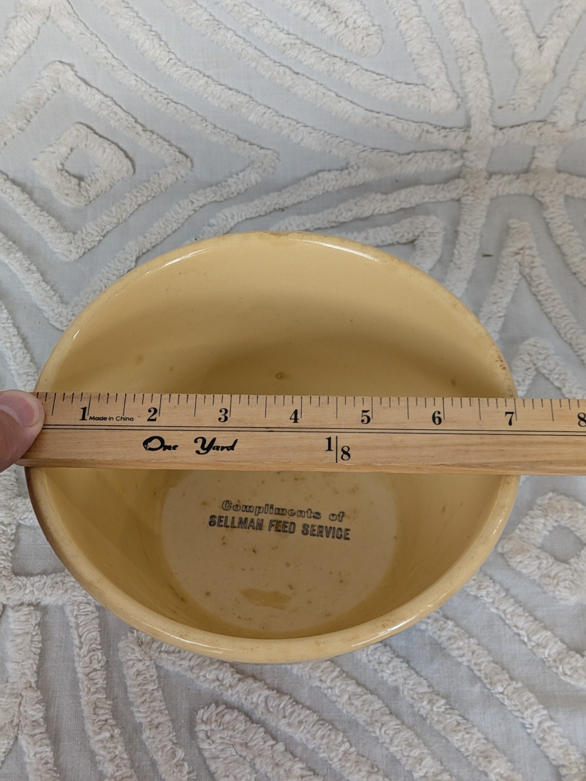 Vintage Watt Apple Bowl Advertising #7 Made in USA – Sellman Feed Service