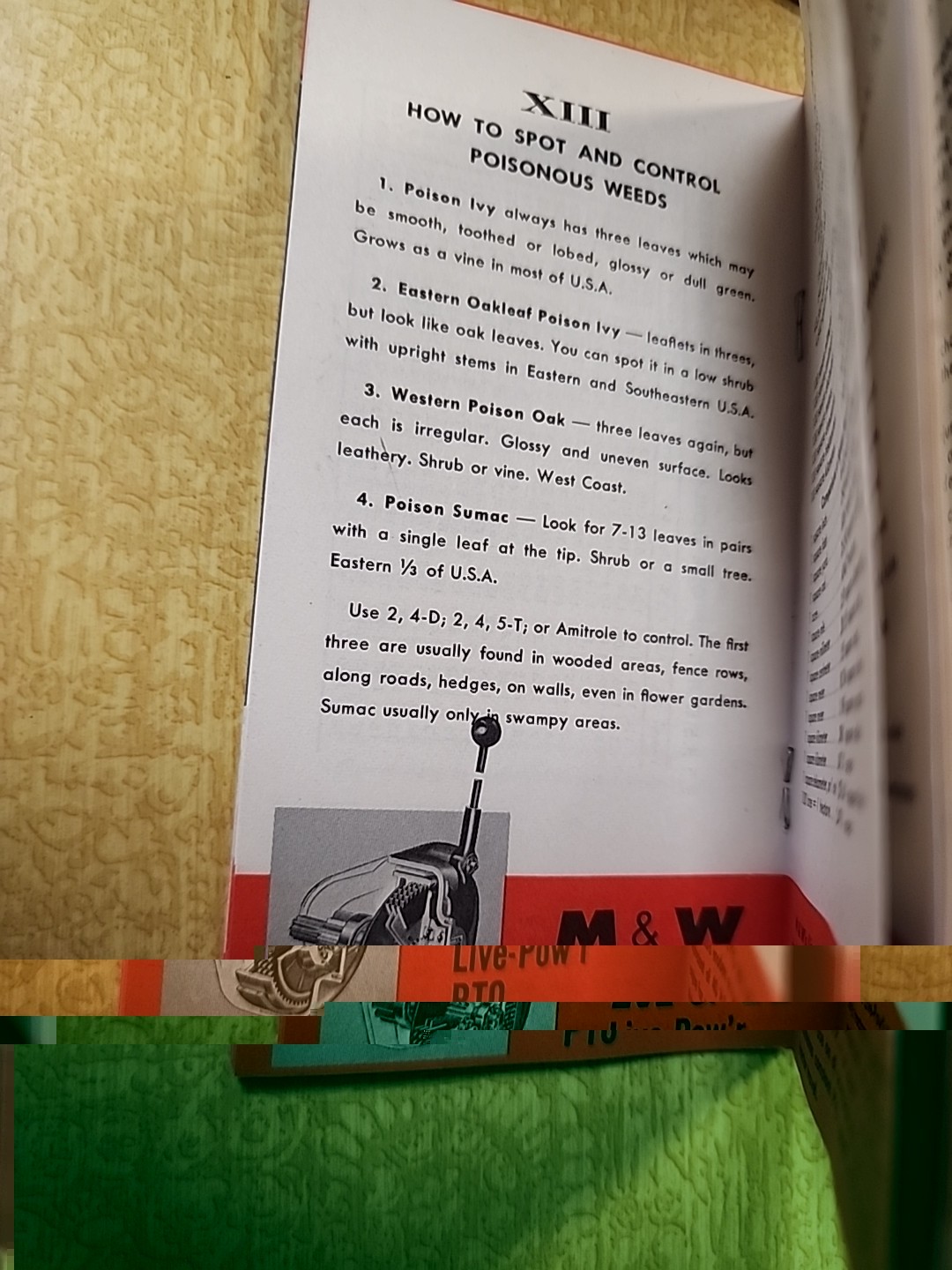VTG 1966 M&W Farm Facts Finder Tractor Pocket Brochure John Deere Case IH Oliver