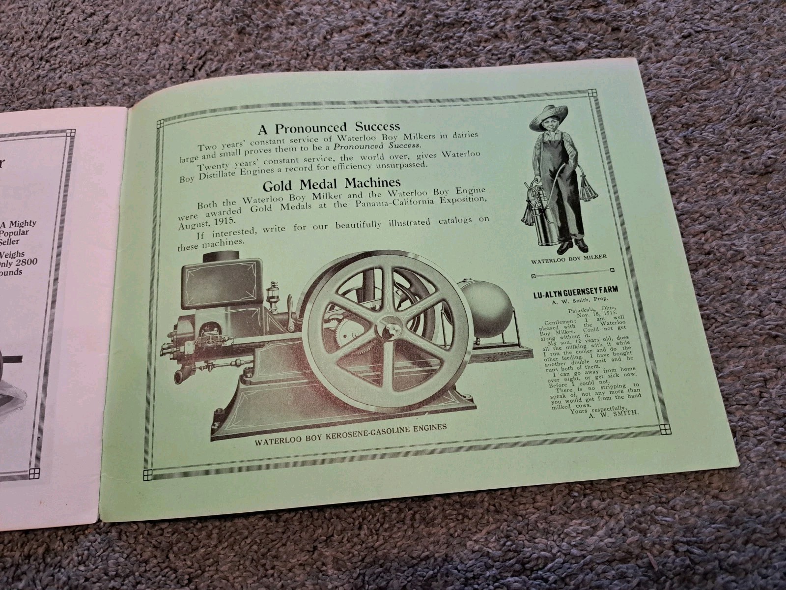 Waterloo Boy One Man Tractor Waterloo Gasoline Engine Company Catalog REPRINT
