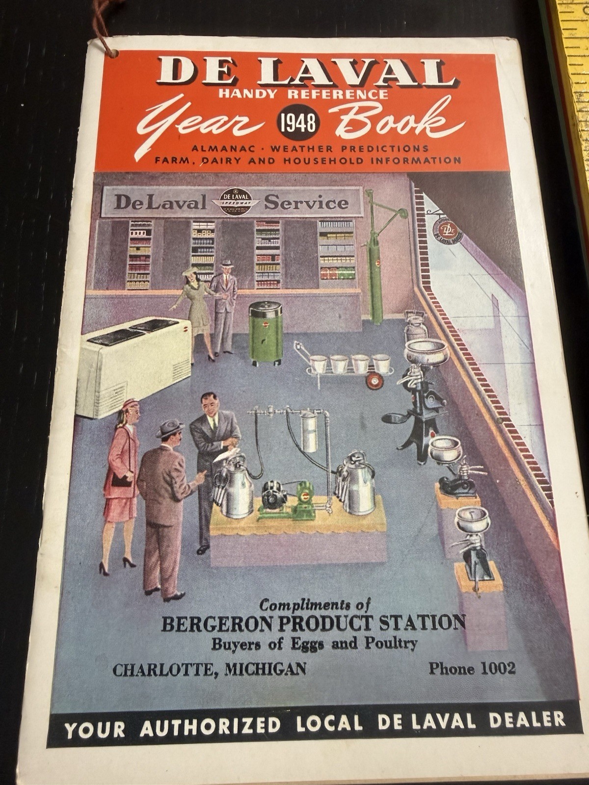 De Laval Handy Reference Yearbook 1948 Bergeron Product Station Charlotte MI