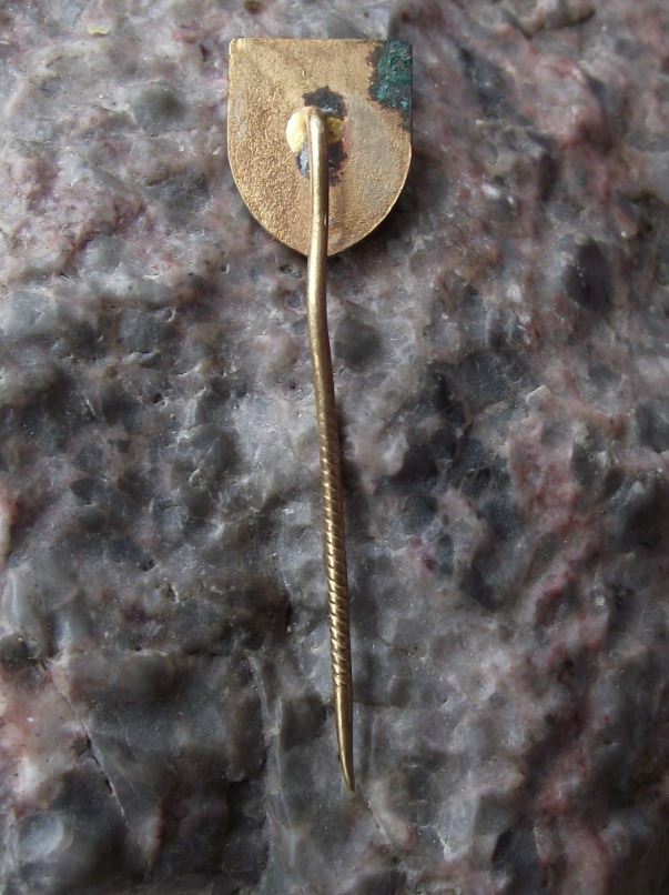 Antique JZD Medlany Czech Agricultural Collective Farming Union Farm Pin Badge