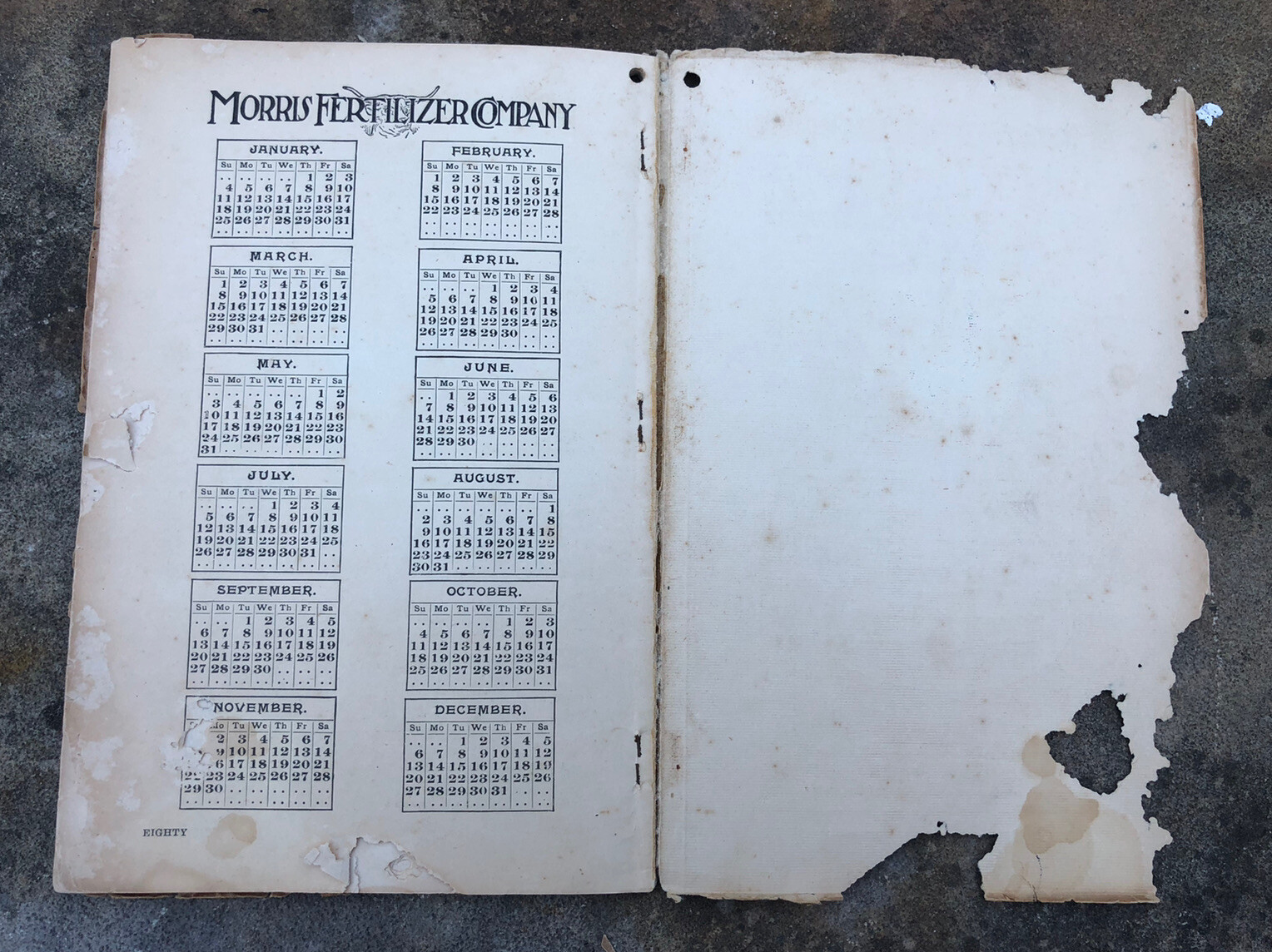 Antique 1914 Morris Fertilizer Co. Yearbook Atlanta Georgia Advertising Booklet
