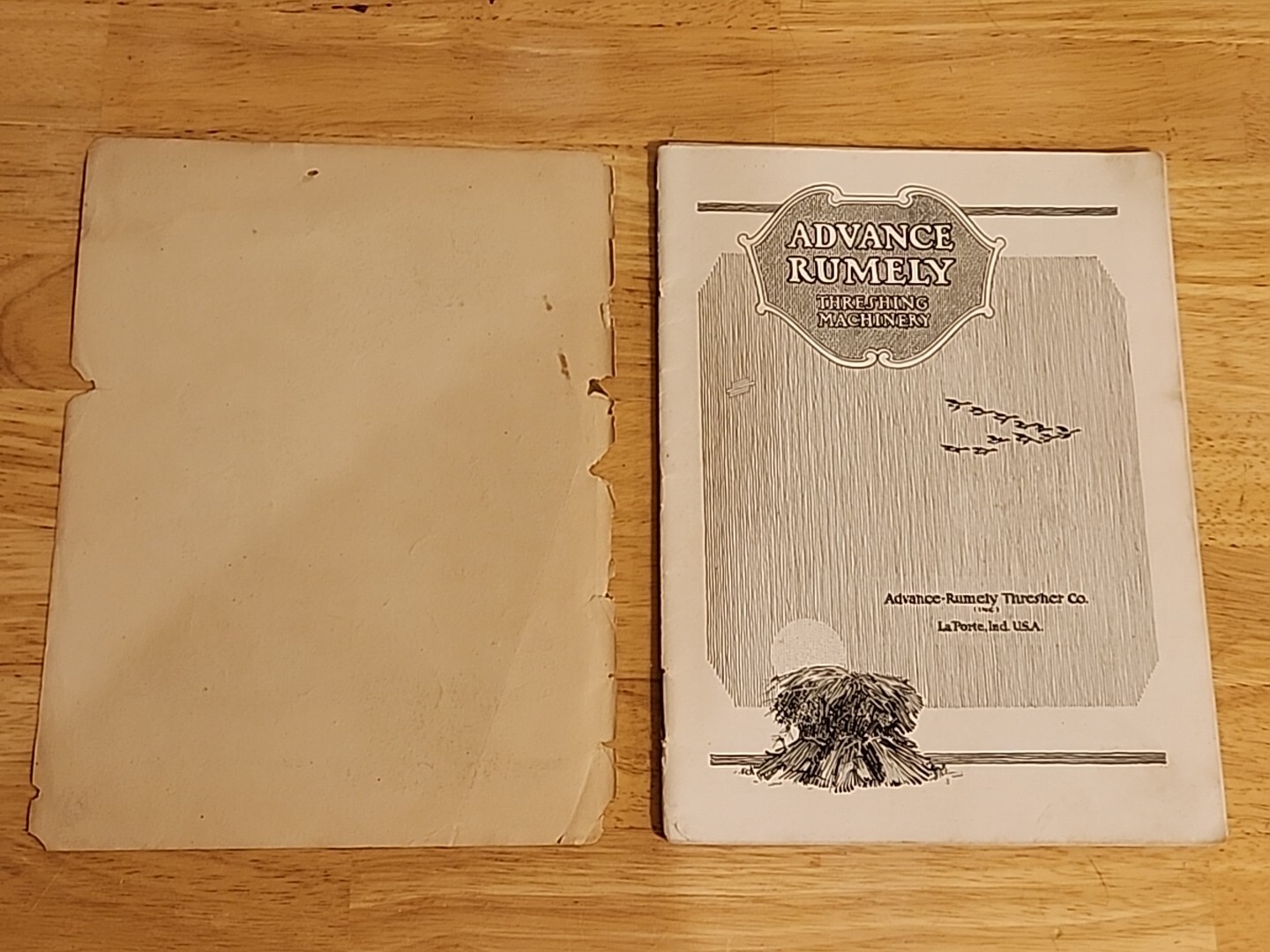 Advance Rumely Threshing Machinery Tractor Sales Brochure Oilpull