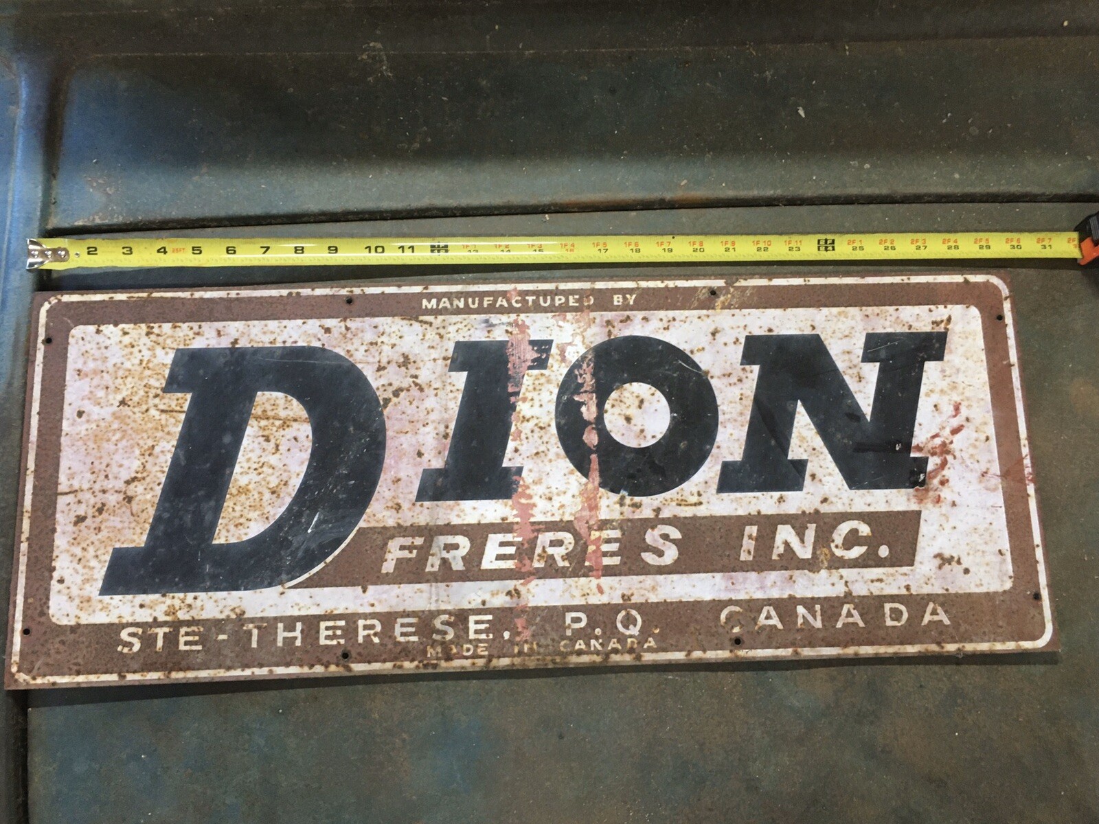 Original DION FRERES INC. SIGN STE. THERESE, QUEBEC, CANADA DION Agriculture Ag