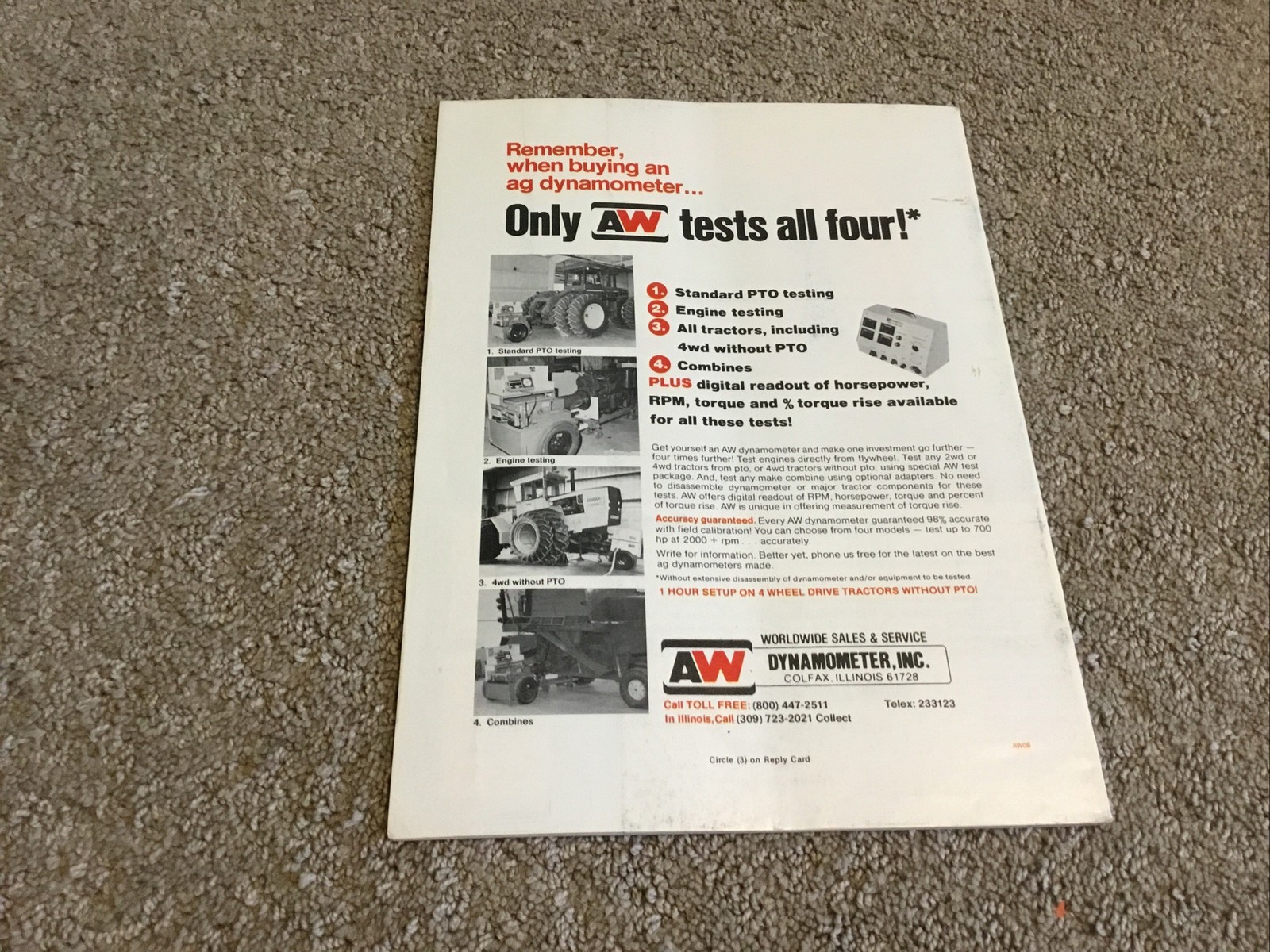 Implement & Tractor Magazine March 21, 1981 Farming Agriculture Vintage Ads J