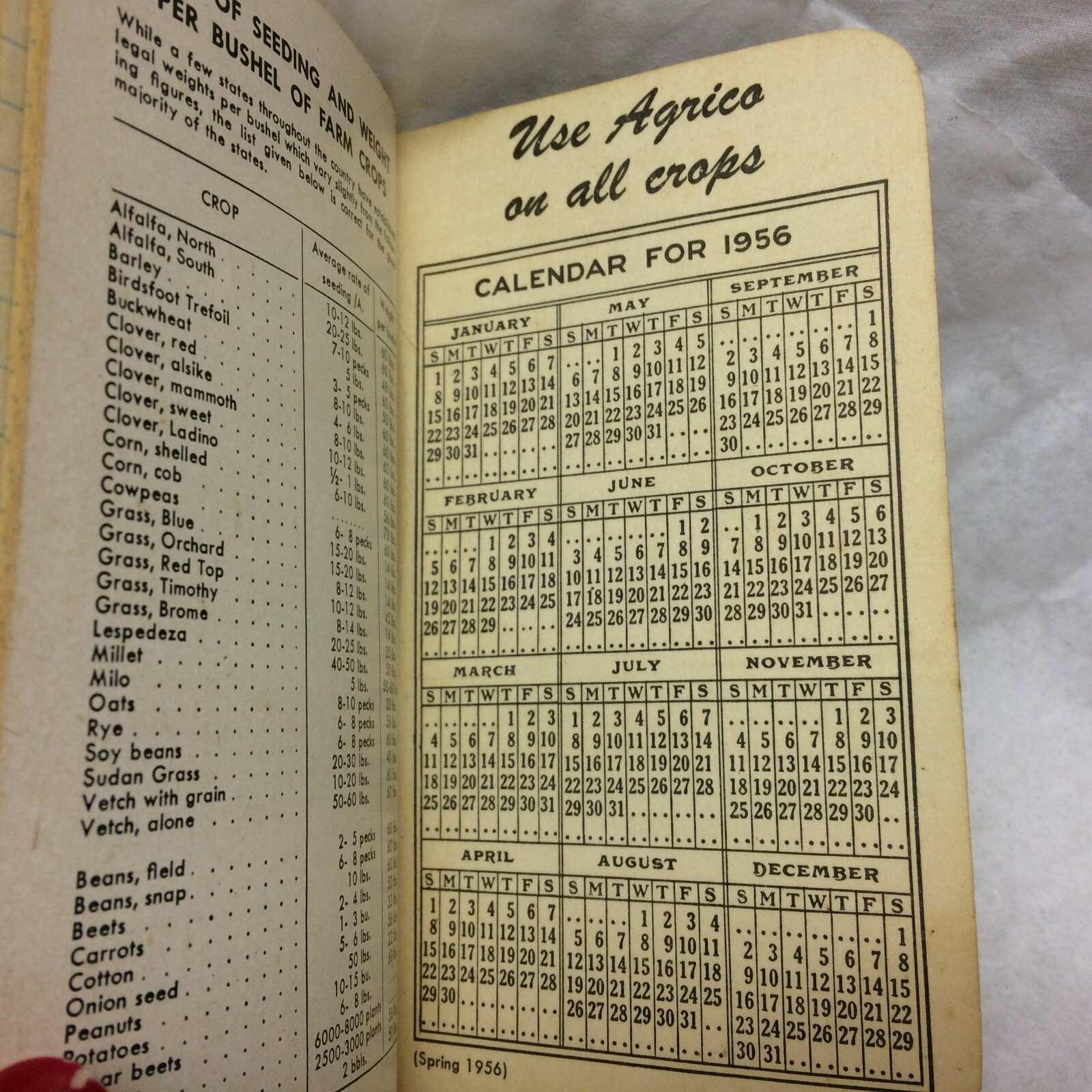 2 Vtg 1950&rsquo;s Pocket Notebook Advertising Agrico Fertilizer & Globe Fertilizers