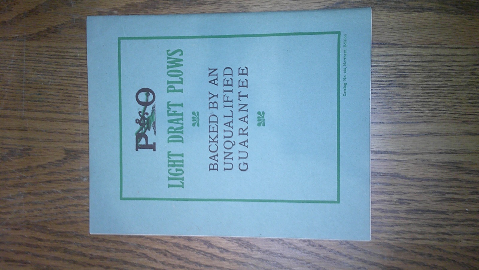 antique Advertising product booklet Parlin & Orendorff (P&O) Plow Canton, Ill 6B