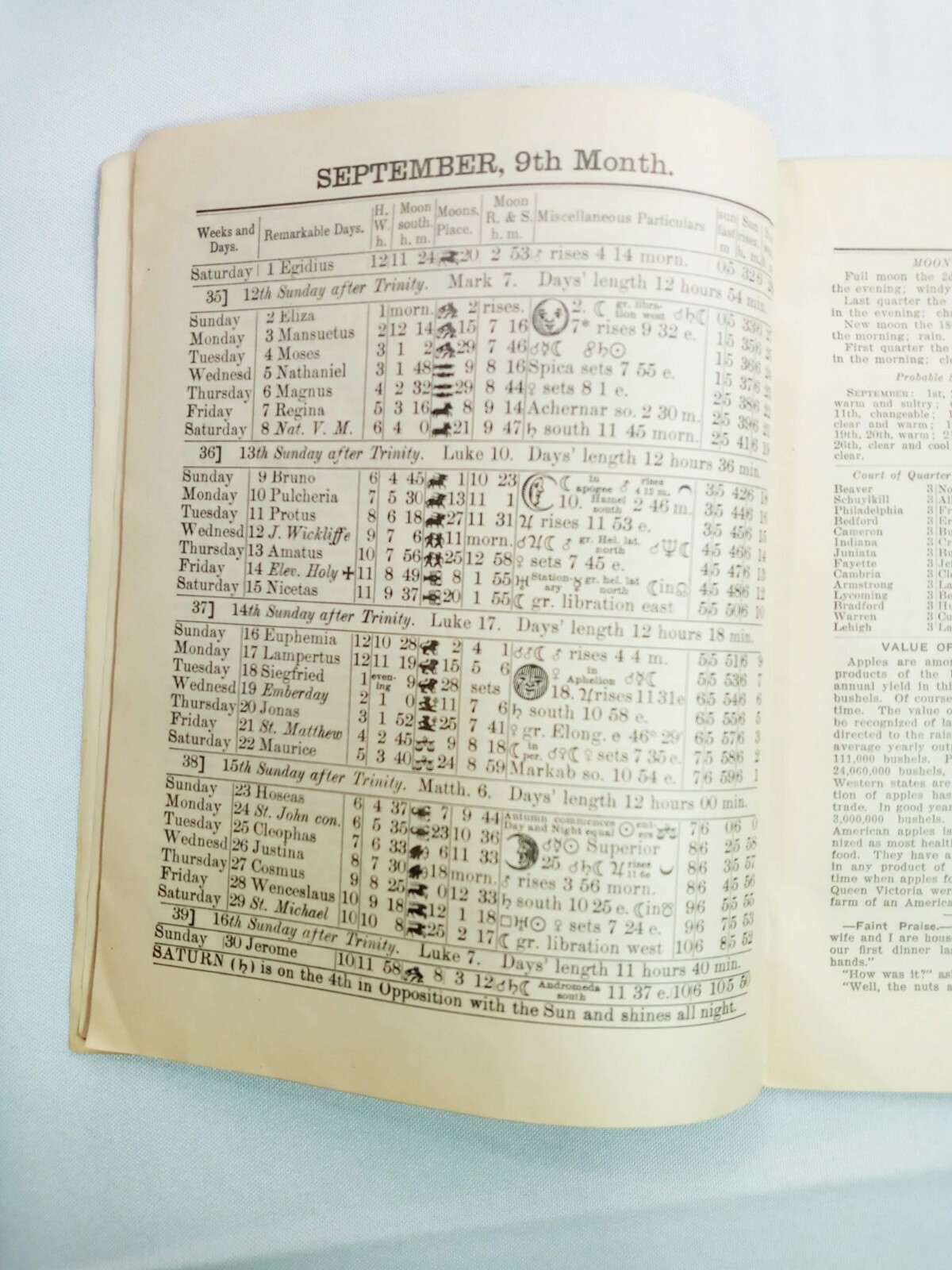Vintage 1906 John Bear Baer&rsquo;s Agricultural Almanac Lancaster, PA Antique Farmers
