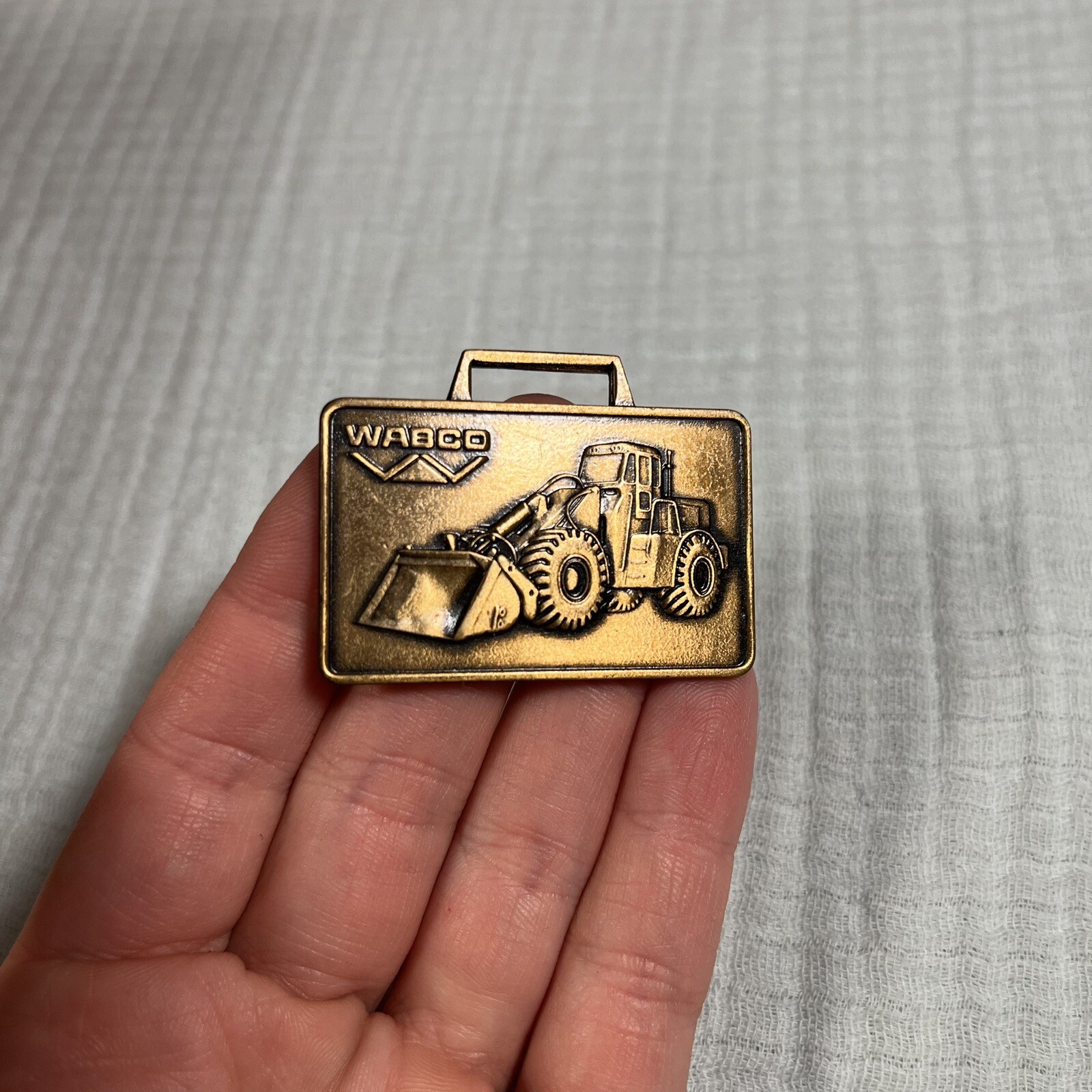 Vintage Wabco Machinery Heavy Equipment Pocket Watch Fob End Loader