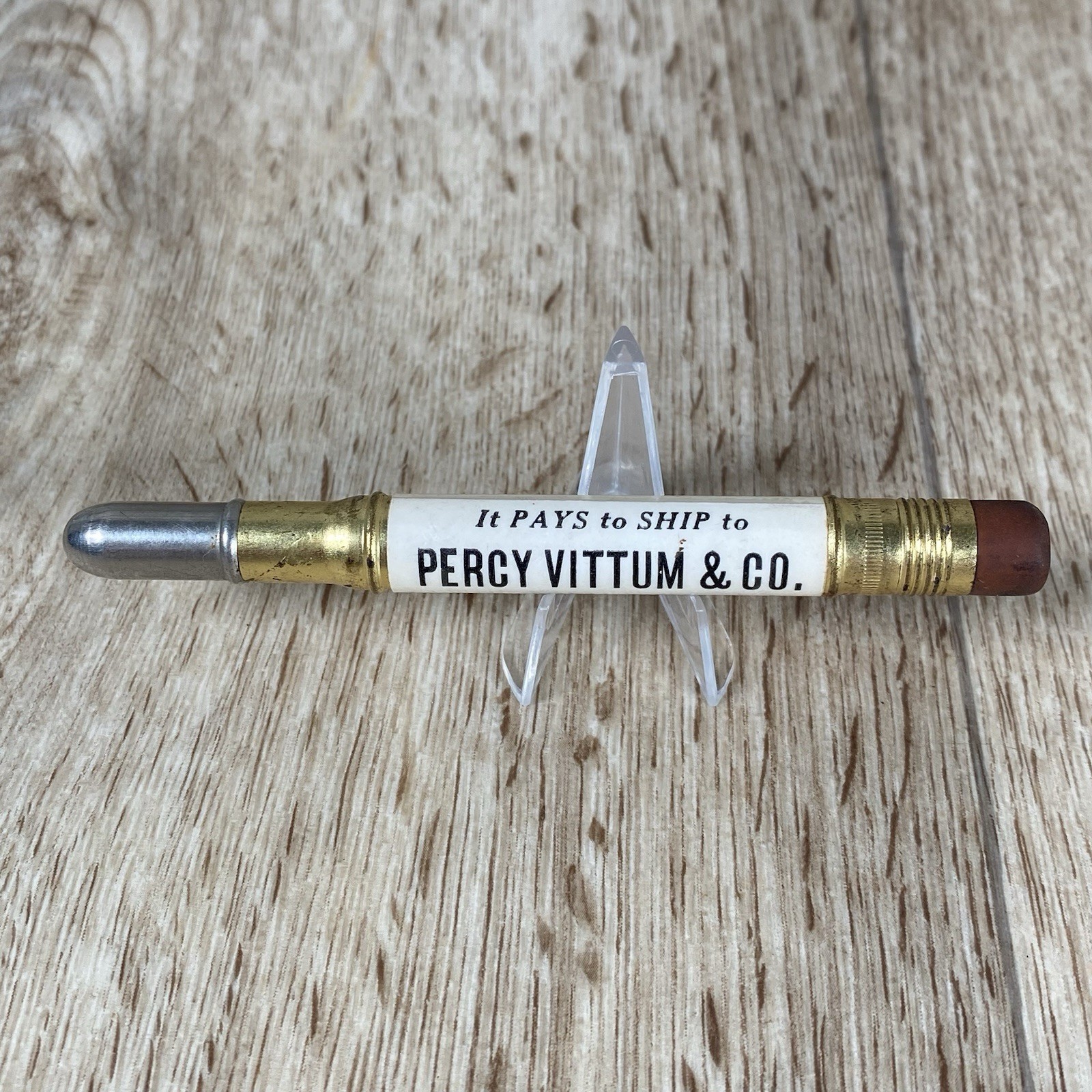 Vintage Percy Vittum & Co. Bullet Pencil South St. Paul, Minn.