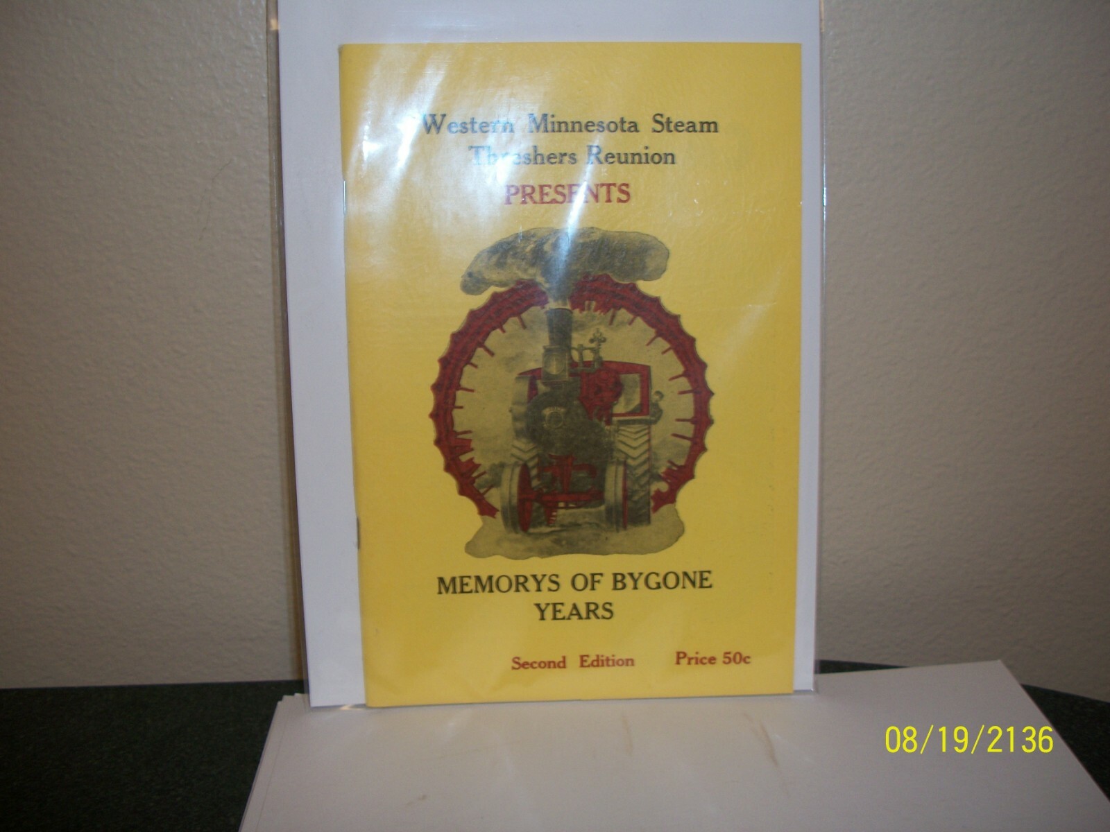 WMSTR ROLLAG STEAM THRESHERS SOUVENIR BOOK 1958