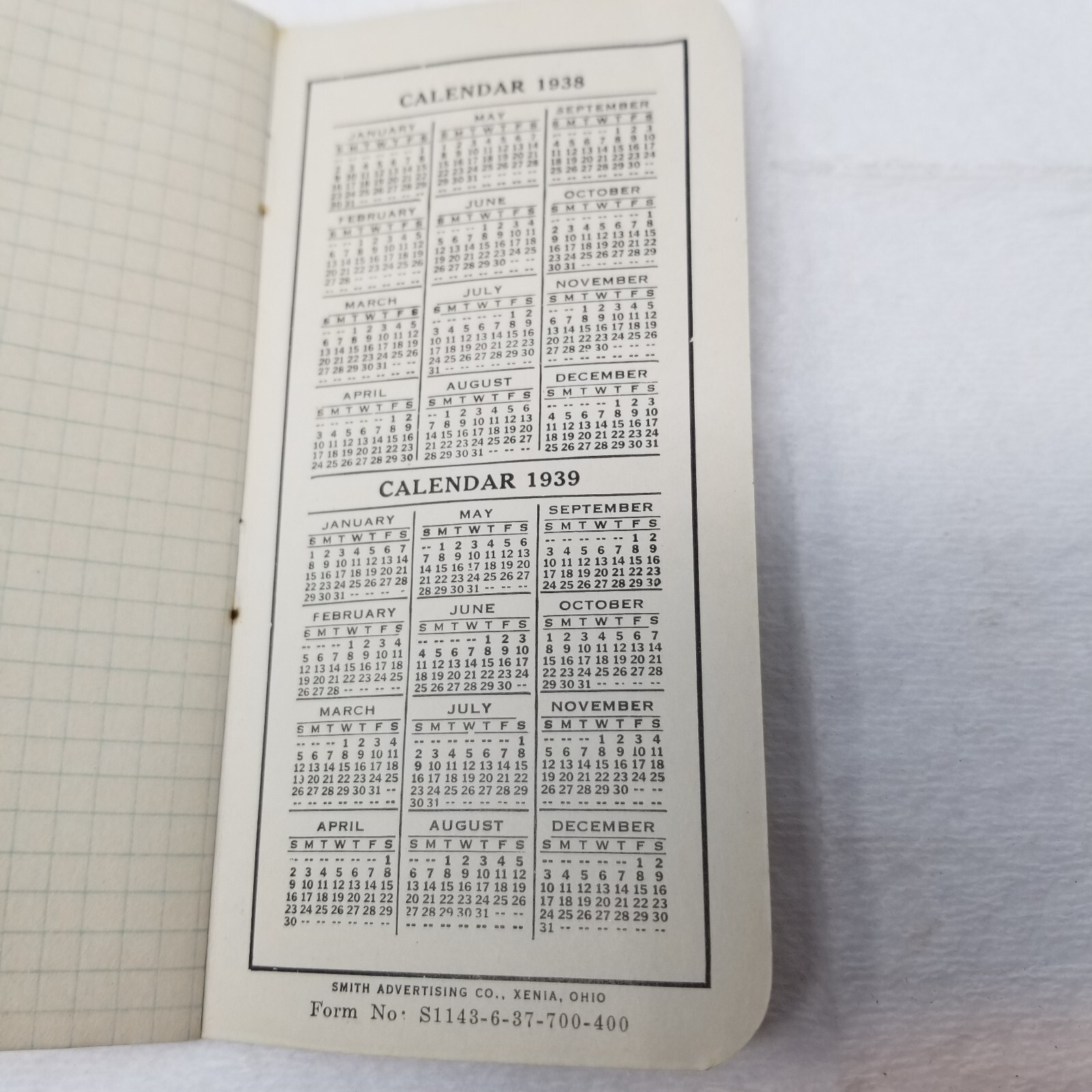 Plymouth Binder Twine Pocket Notebook 1938 Plymouth Cordage Co No. Plymouth Mass