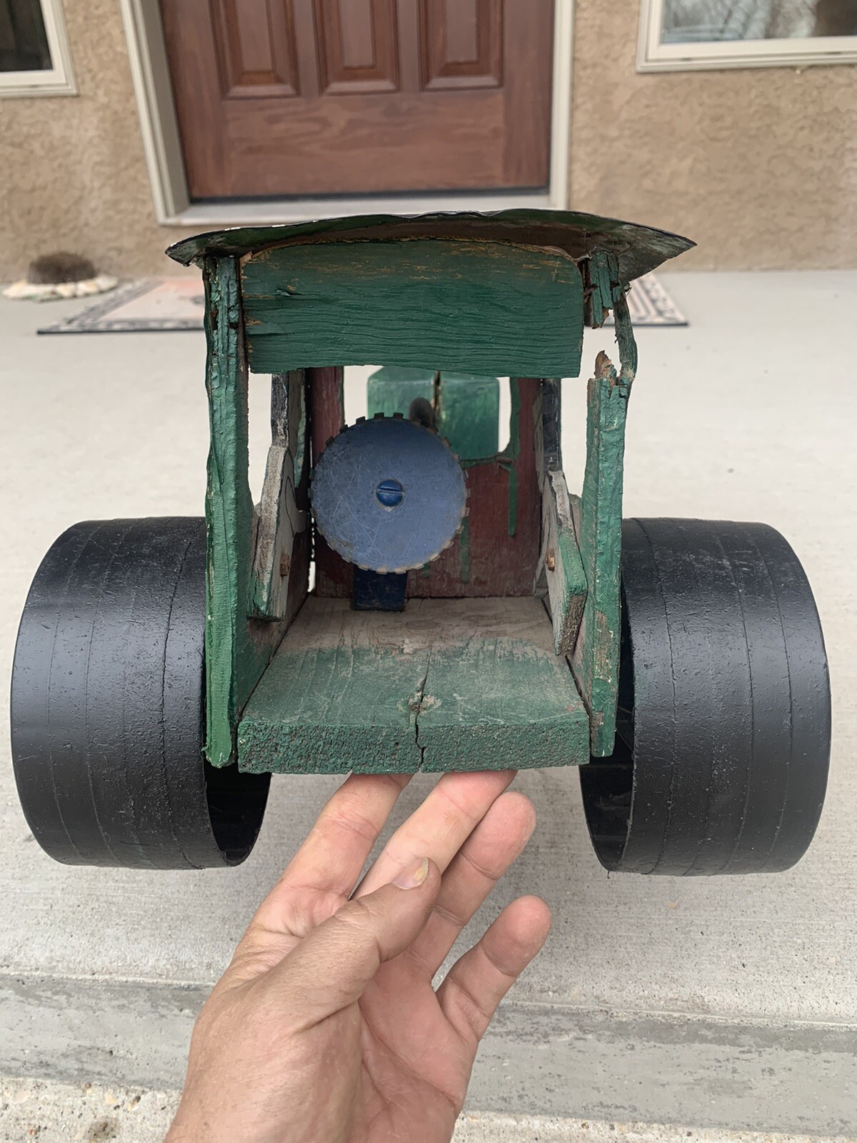 Vintage Rumley Oil Pull Tractor Oil Folk Art Collectible Tractor