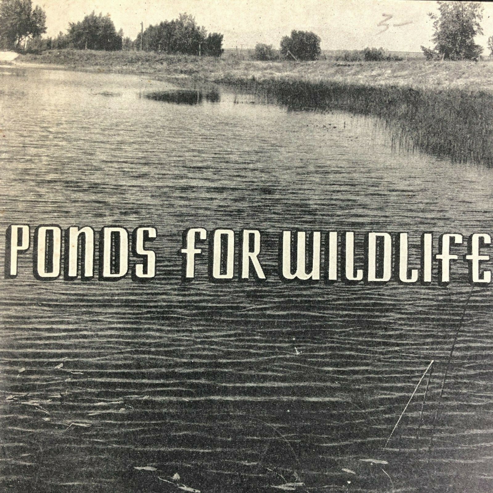 1940s Ponds for Wildlife Booklet Farmers Bulletin US Department of Agriculture