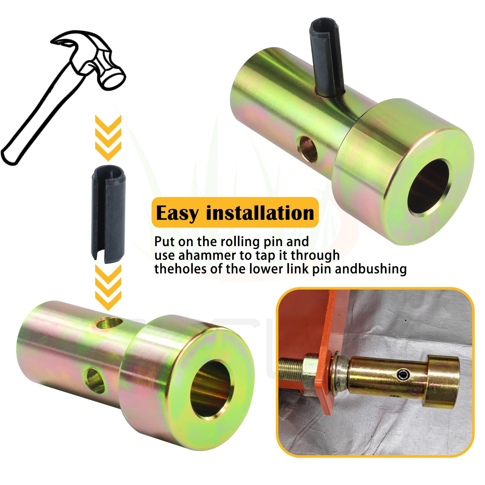 BOSFLAG 4 Pack TK95029 CAT 1 Quick Hitch Adapter Bushing Kit, Including Link …