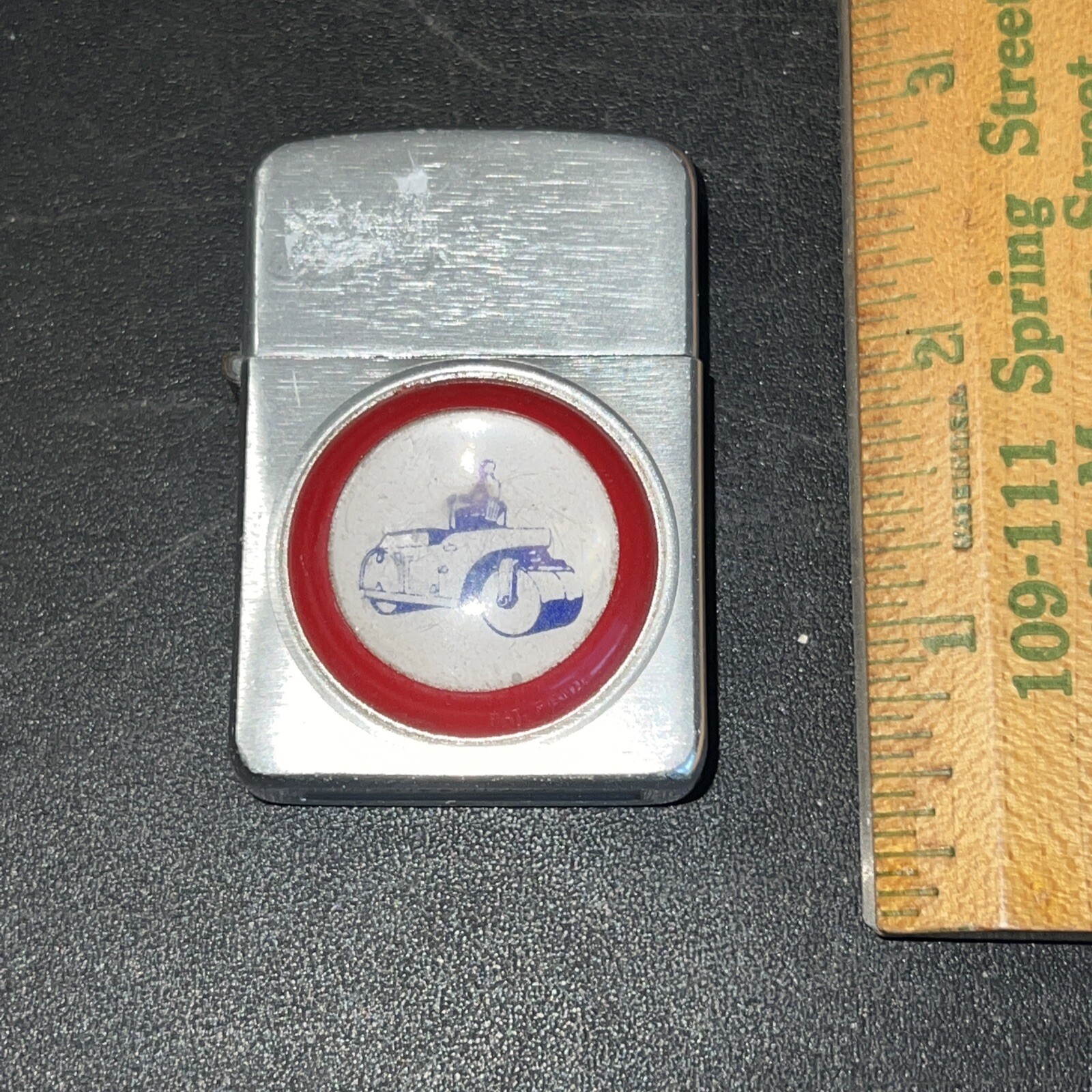 Vntg Early Construction Roller Machine Lighter Rhinehart Paving Shippensburg Pa