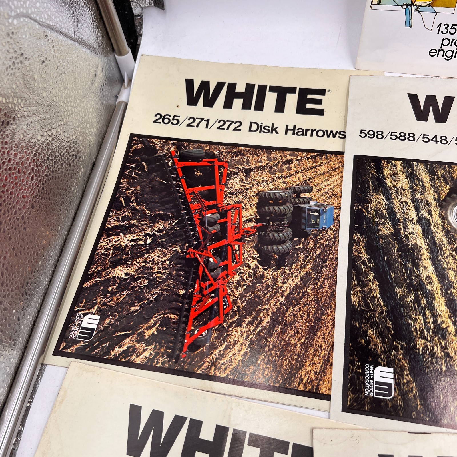 7 White Farm Tractor Equipment Brochure 4-180 Field Boss Disk Harrow Loader Plow