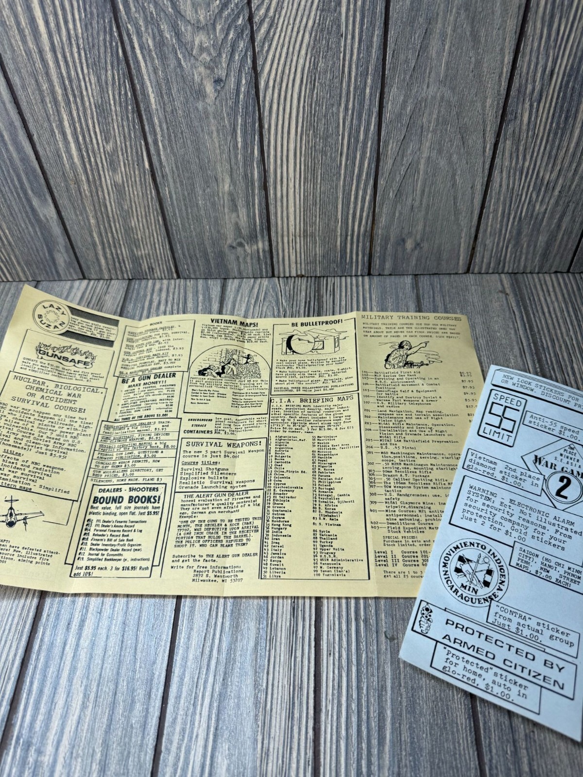 Vintage Allied Survival Sales Catalog & Stickers