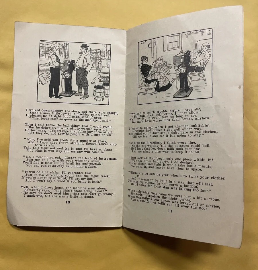 Just Week-Day Sense-The Tubular Hand Separator-Sharples Separator Co. Ad Booklet