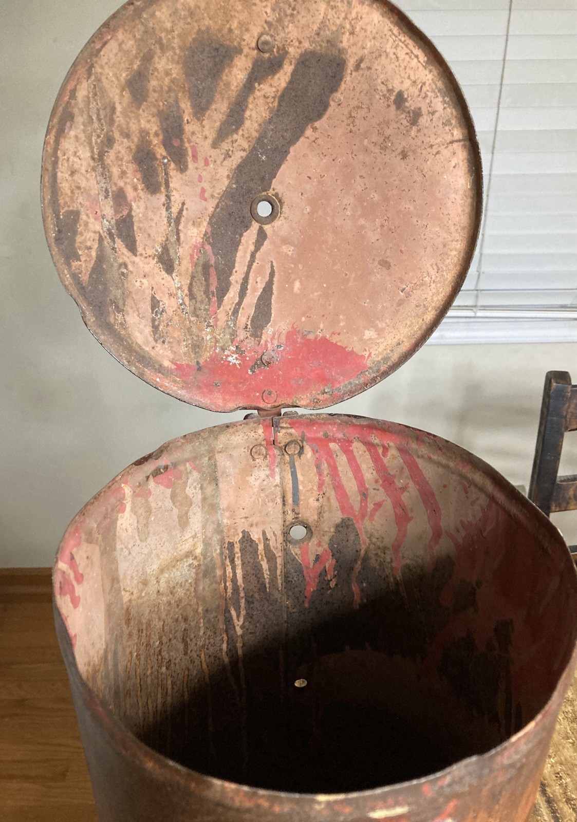 VERY RARE McCormick Twine Grain Binder Feeder Can 1800&rsquo;s Antique HARD TO FIND