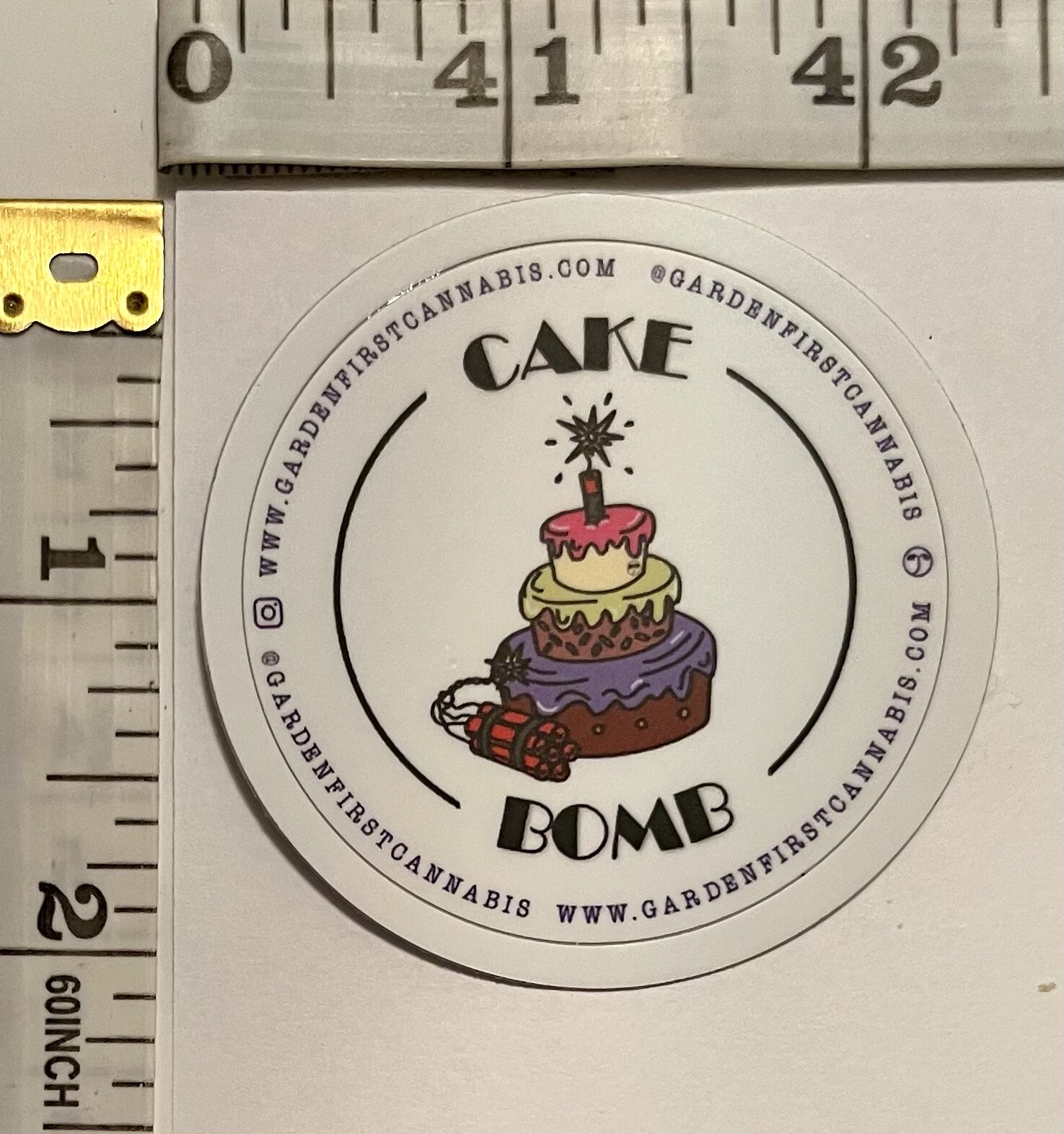 GARDEN FIRST Vinyl Sticker – Oregon, USA Cannabis Industry Advertisement