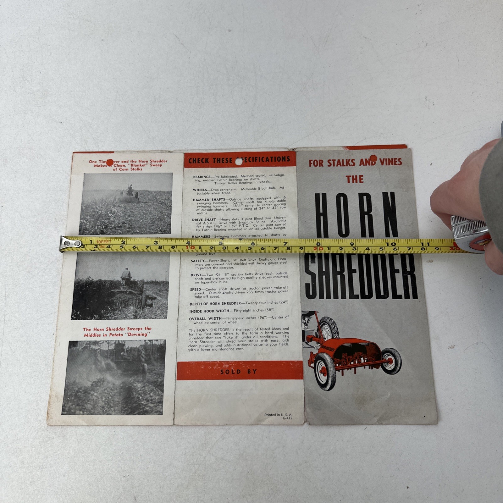 Horn-Draulic Loader Horn Shredder Manufacturing Company Fort Dodge Iowa Ad Paper